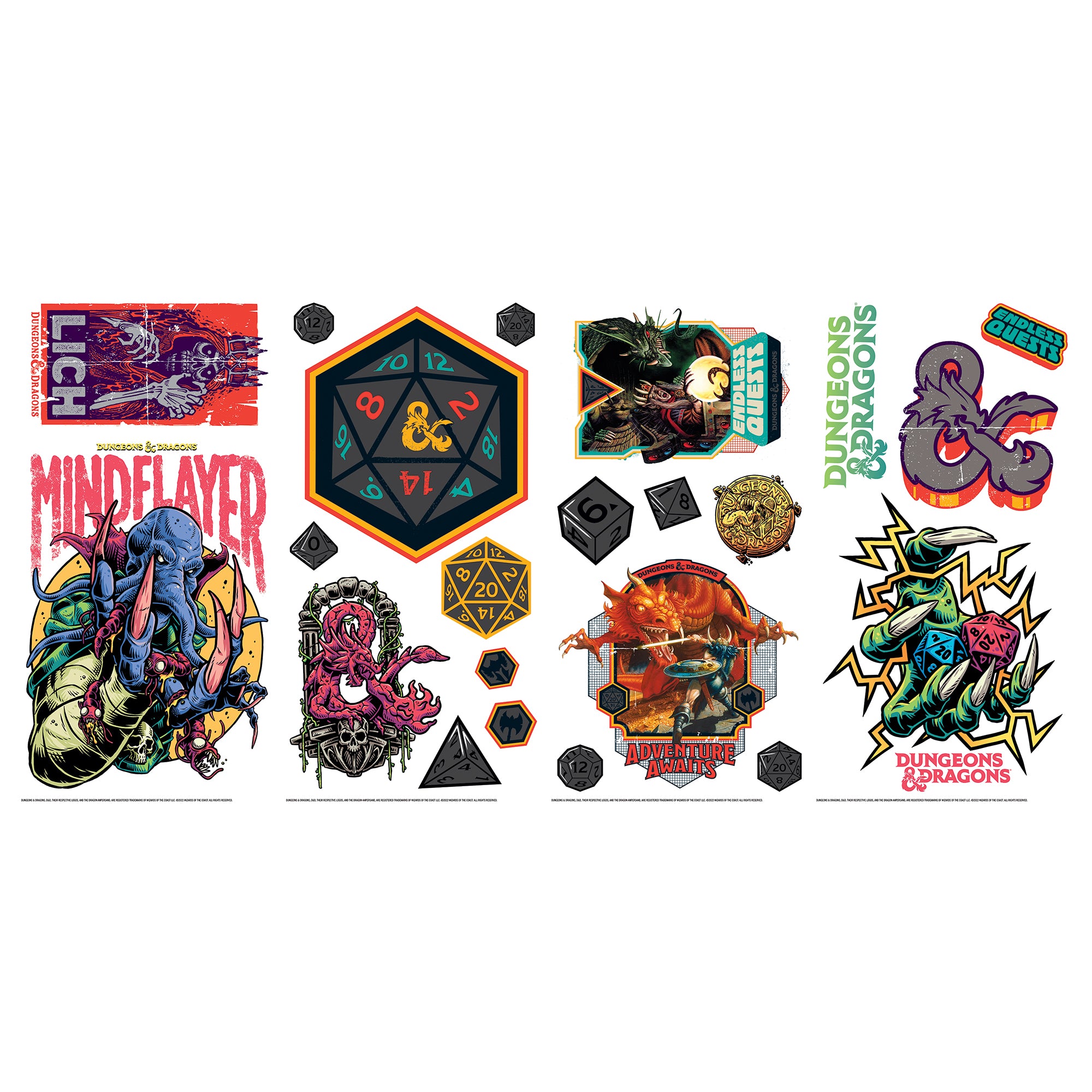 Dungeons & Dragons Wall Sticker Decals、mySite、ghnorth