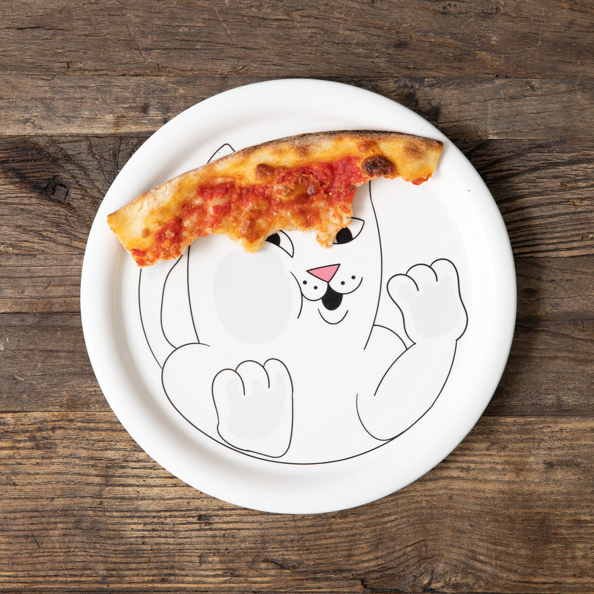  Squished Nerm Ceramic Plate (White)、mySite、merchandisen