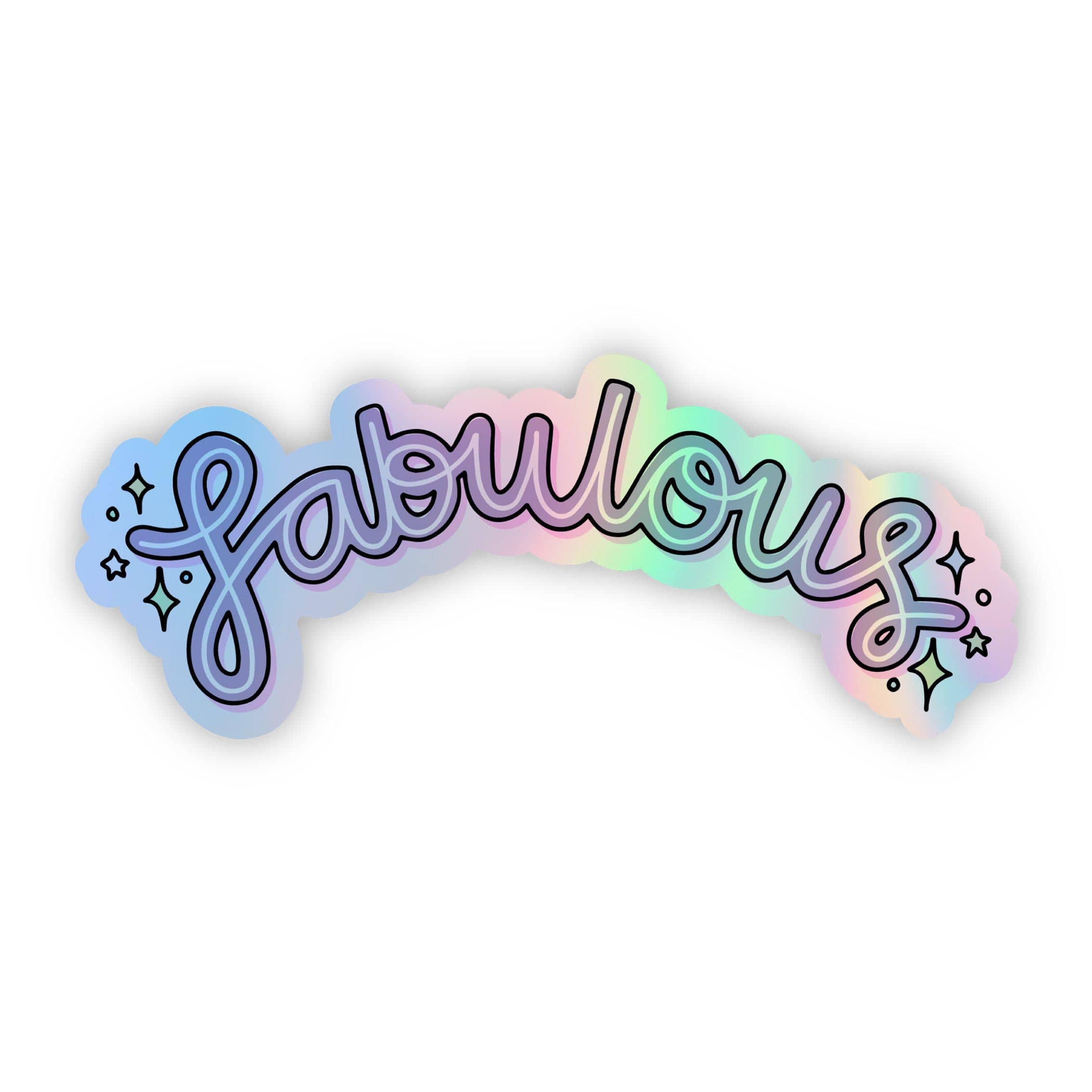  Fabulous Holographic Sticker - Lettering、mySite、elrpsem3k