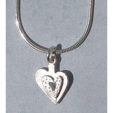 Emily Rosenfeld Sterling Silver Heart Necklace、mySite、topwebapps