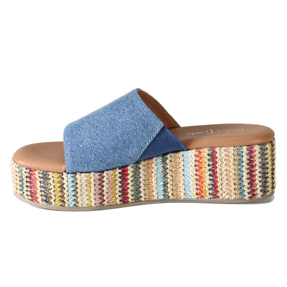 Rock Steady Raffia Slide Wedge Sandals、mySite、gtrtttuynbv