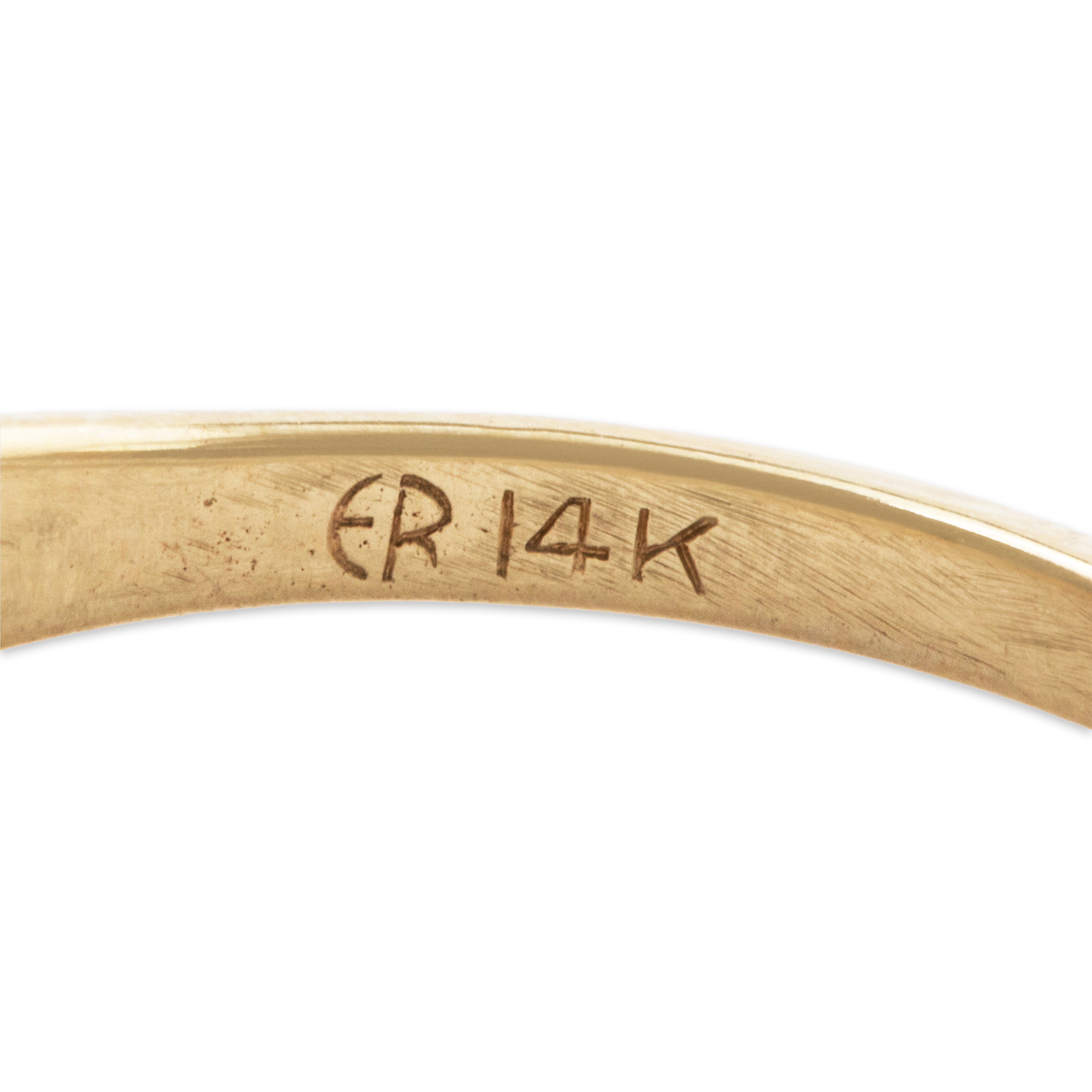 Vintage 14k Yellow Gold .5ct Old Mine Diamond Solitaire Ring 6.00、mySite、hinf8tx79