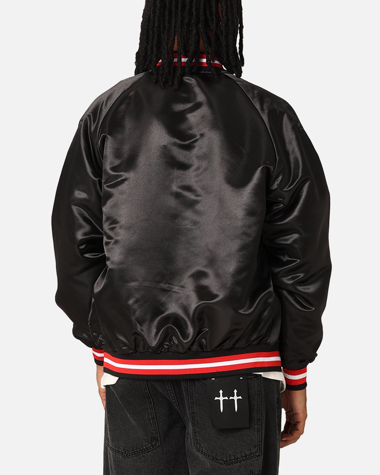 Mitchell & Ness Chicago Bulls Lightweight Satin Jacket Black、mySite、zt4zffjzw