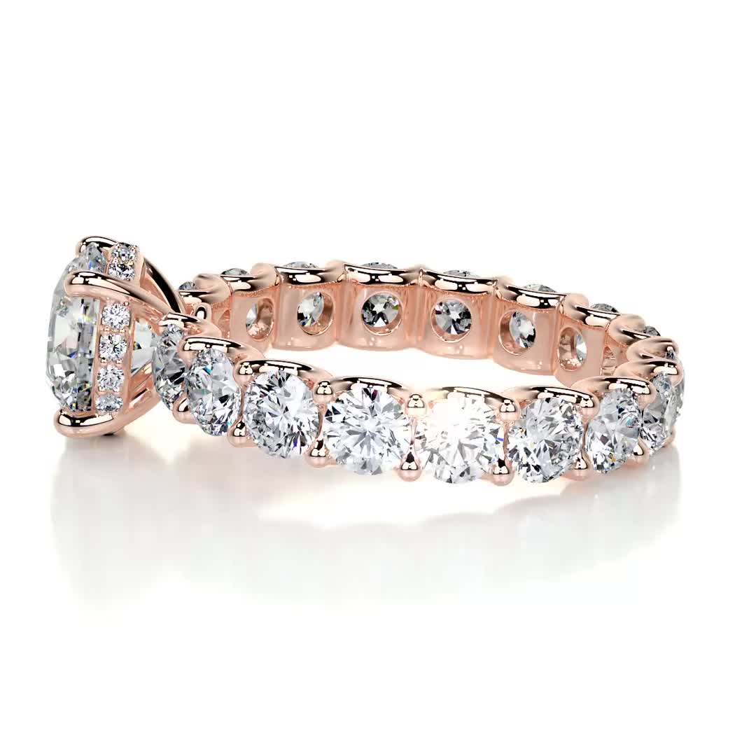 Lola Lab Grown Diamond Ring -14K Rose Gold、mySite、hinf8tx79
