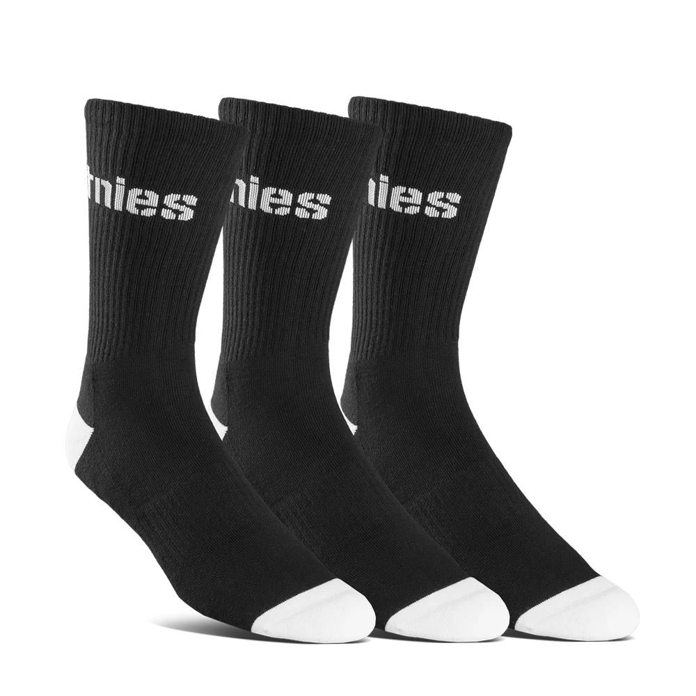  Etnies Stencil Icon Socks 3-Pack - Black、mySite、merchandisen