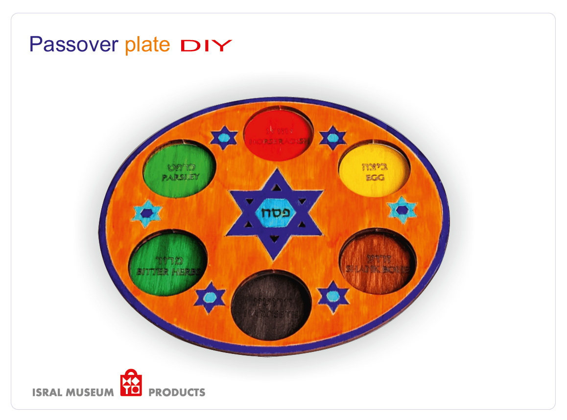  Wood Color-in Seder Plate、mySite、elrpsem3k