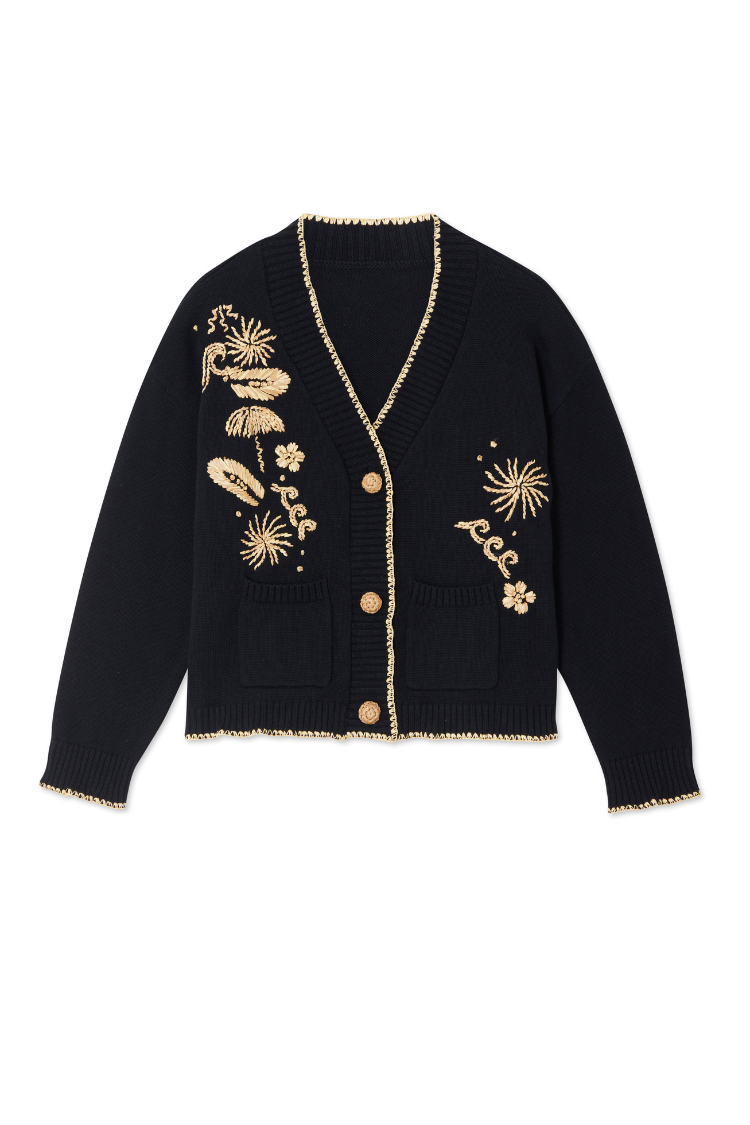 Black Raffia Cardi、mySite、solidvoid