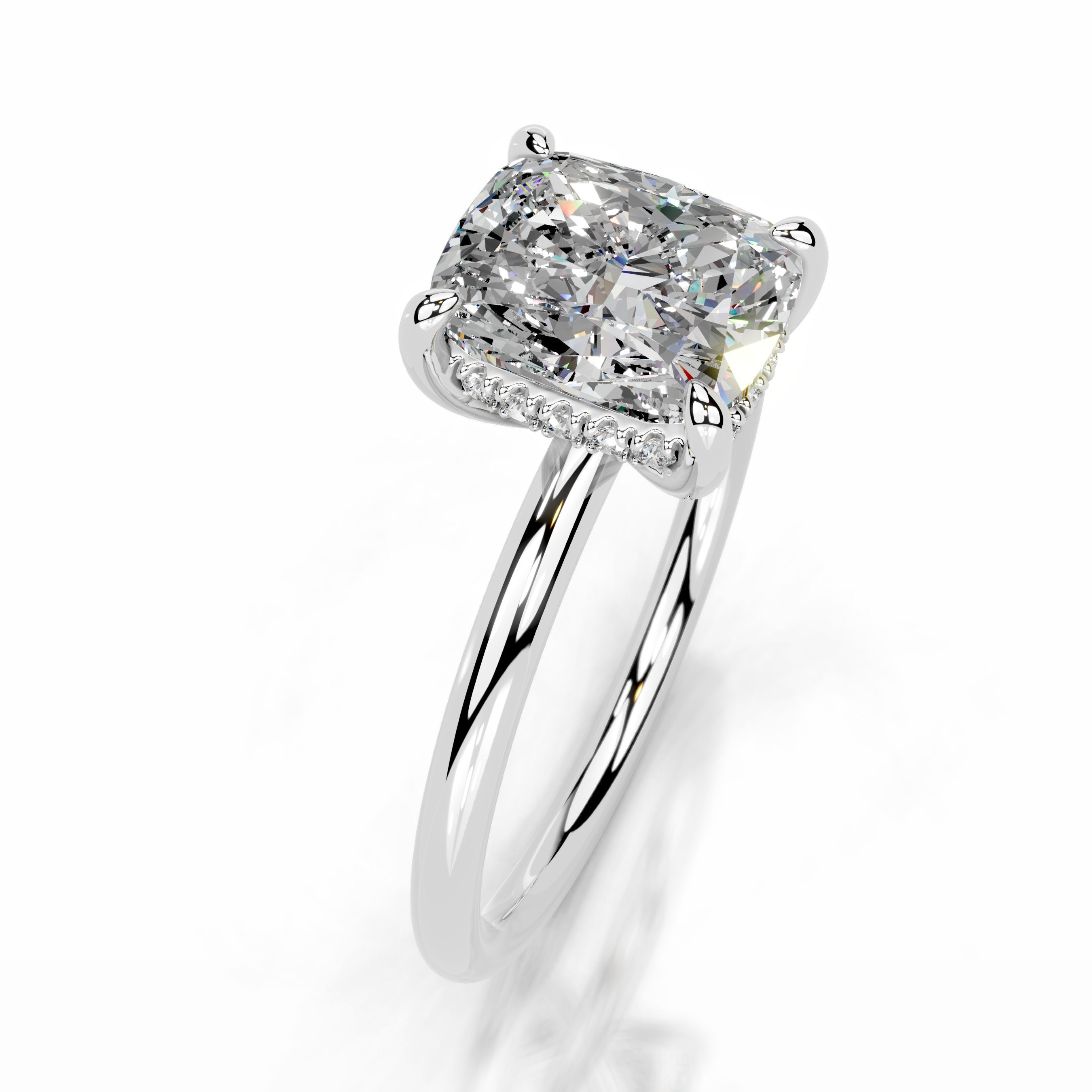 Willow Moissanite & Diamond Ring - 14K White Gold、mySite、hinf8tx79