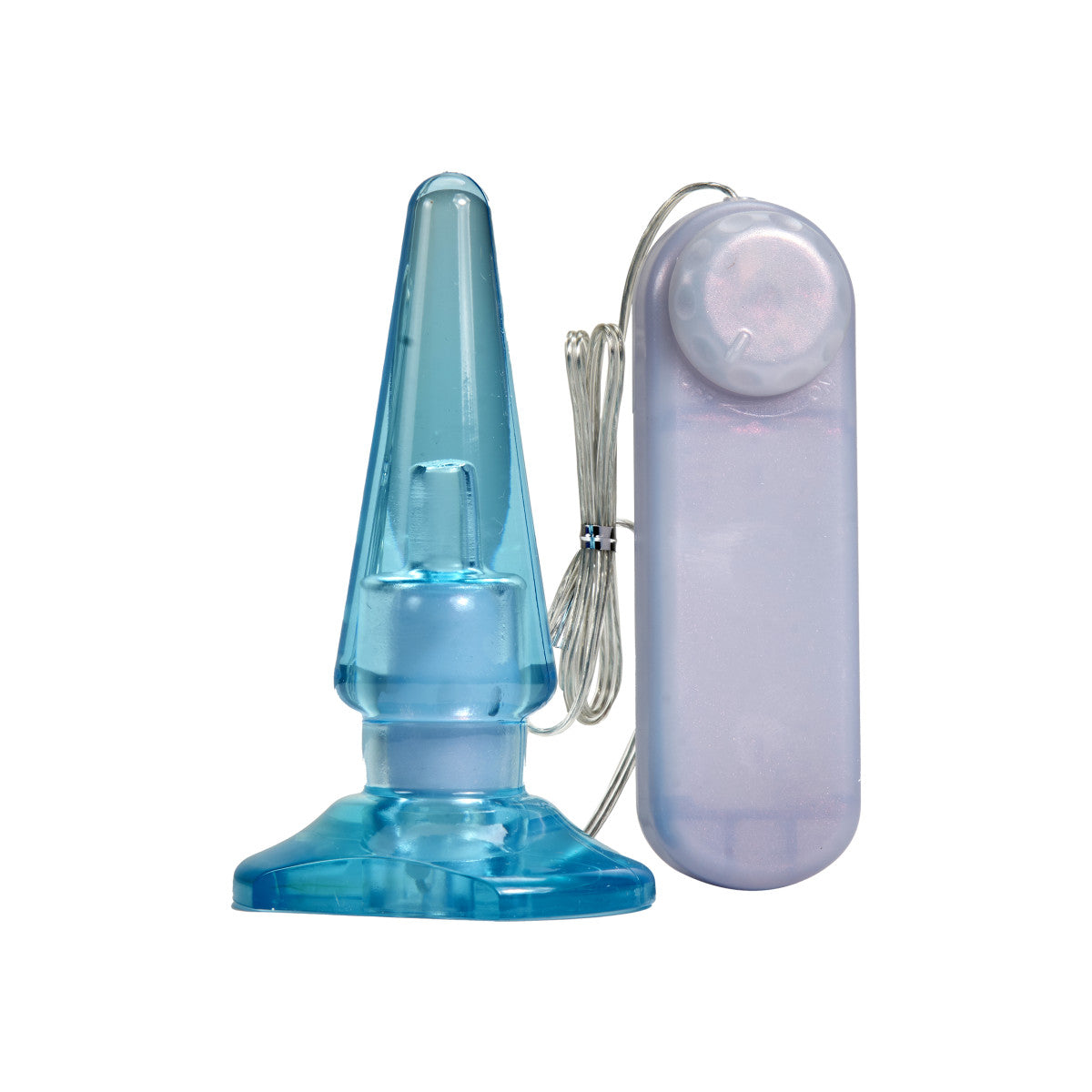 B Yours By Blush® | Basic Pleaser Remote-Control Blue 4.25-Inch Vibrating Anal Plug、mySite、bottomscart