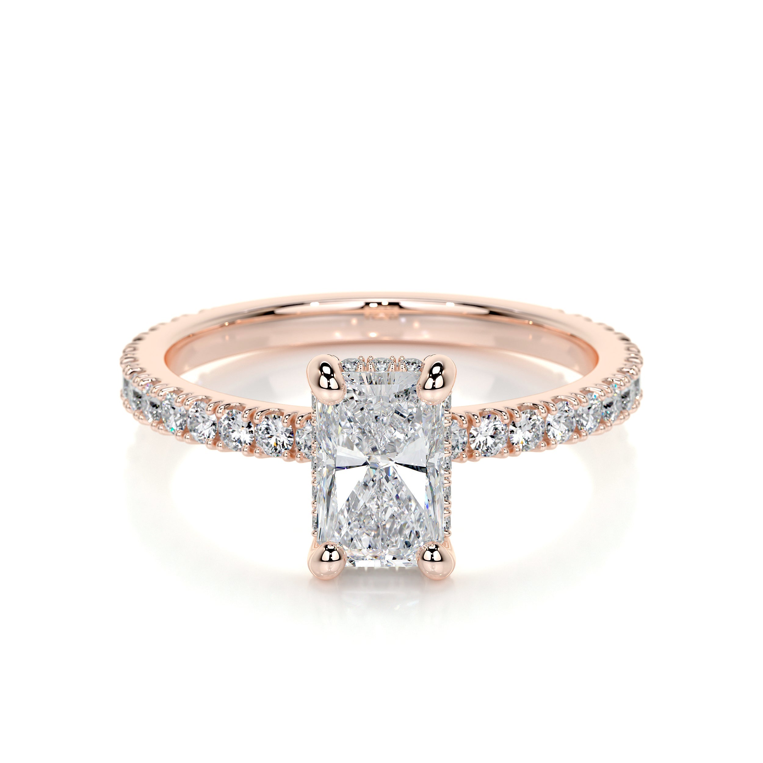 Deborah Elongated Lab Grown Diamond Ring -14K Rose Gold、mySite、hinf8tx79