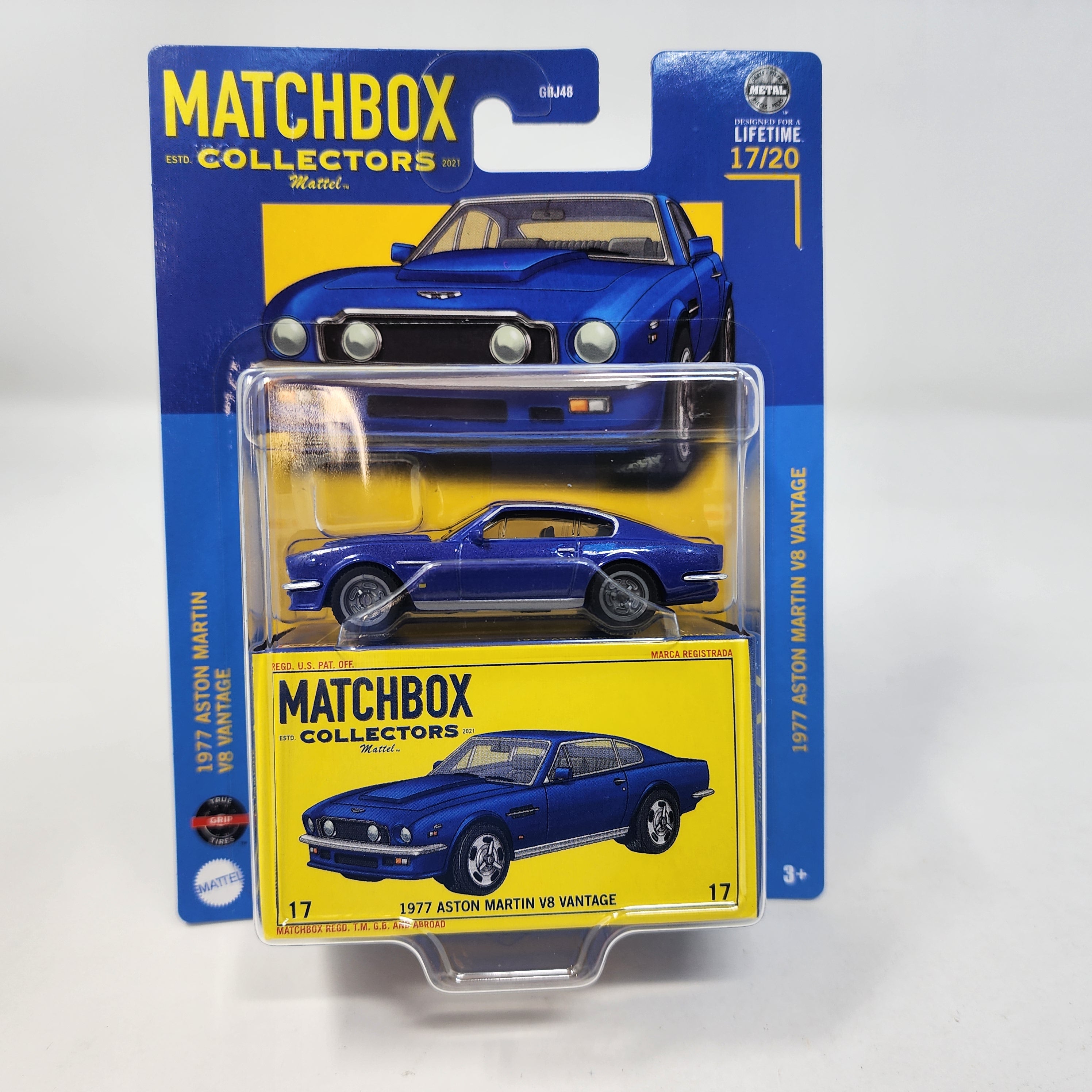 1977 Aston Martin V8 Vantage #17 * Blue * 2024 Matchbox Collectors Case Z、mySite、hgirdovlk