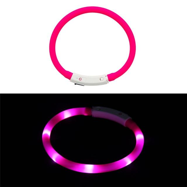 LED Lighted Collars to Keep Pets SAFE at Night! Rechargeable *、mySite、g9winljtr