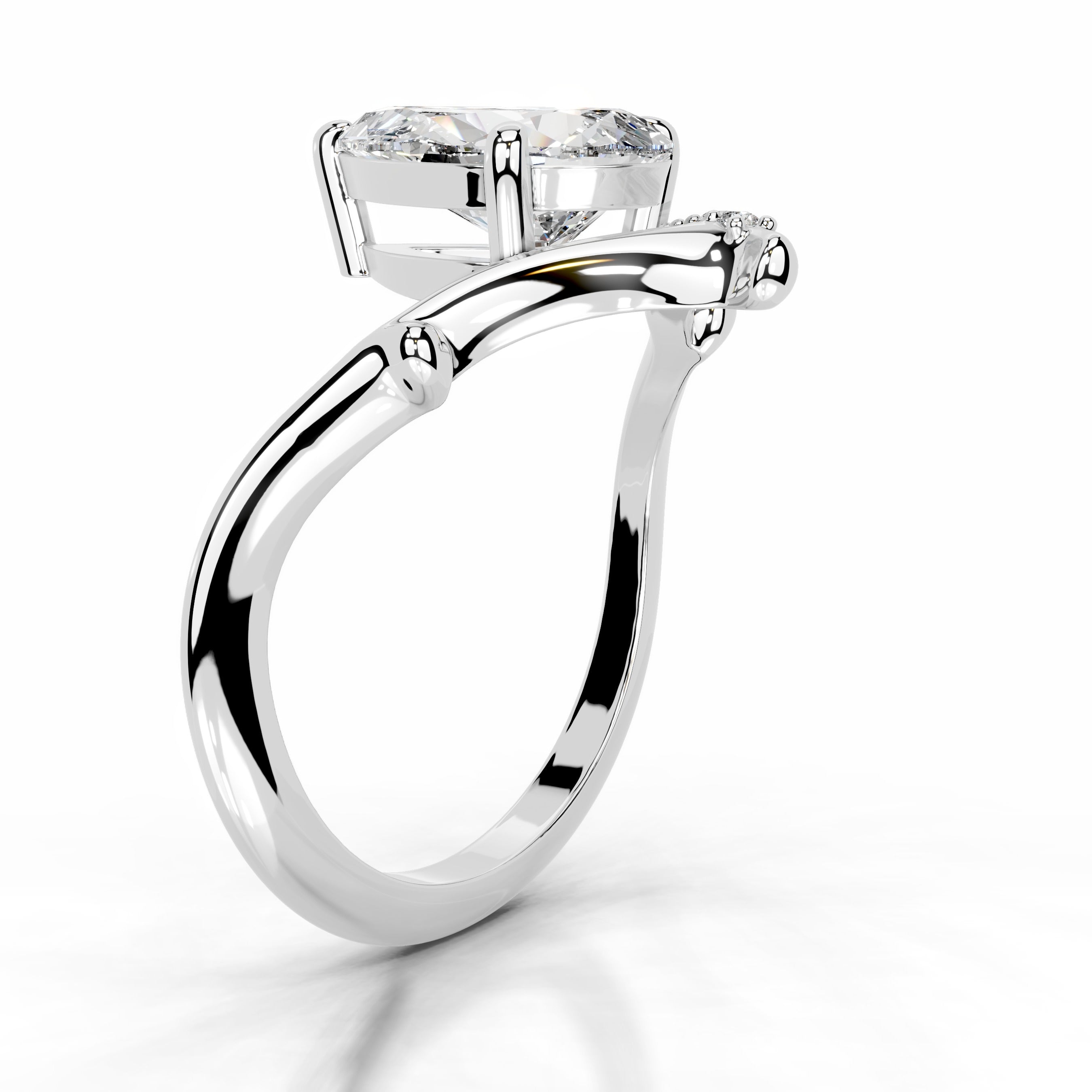 Brilliant Blooms Lab Grown Diamond Ring - 14K White Gold、mySite、hinf8tx79