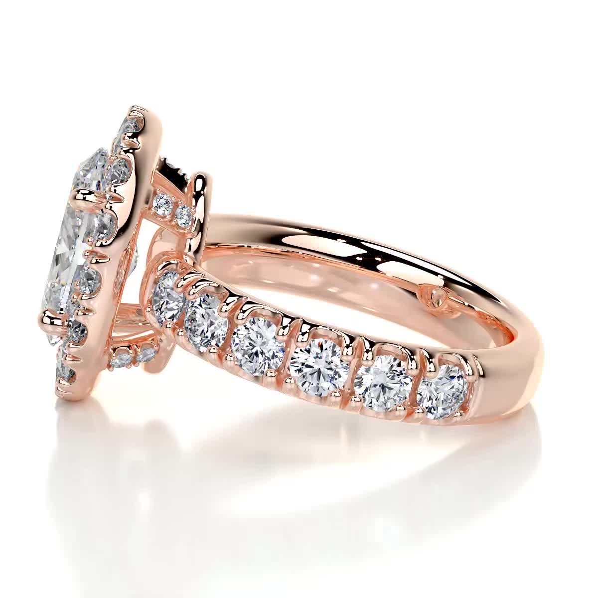 Maya Lab Grown Diamond Ring -14K Rose Gold、mySite、hinf8tx79