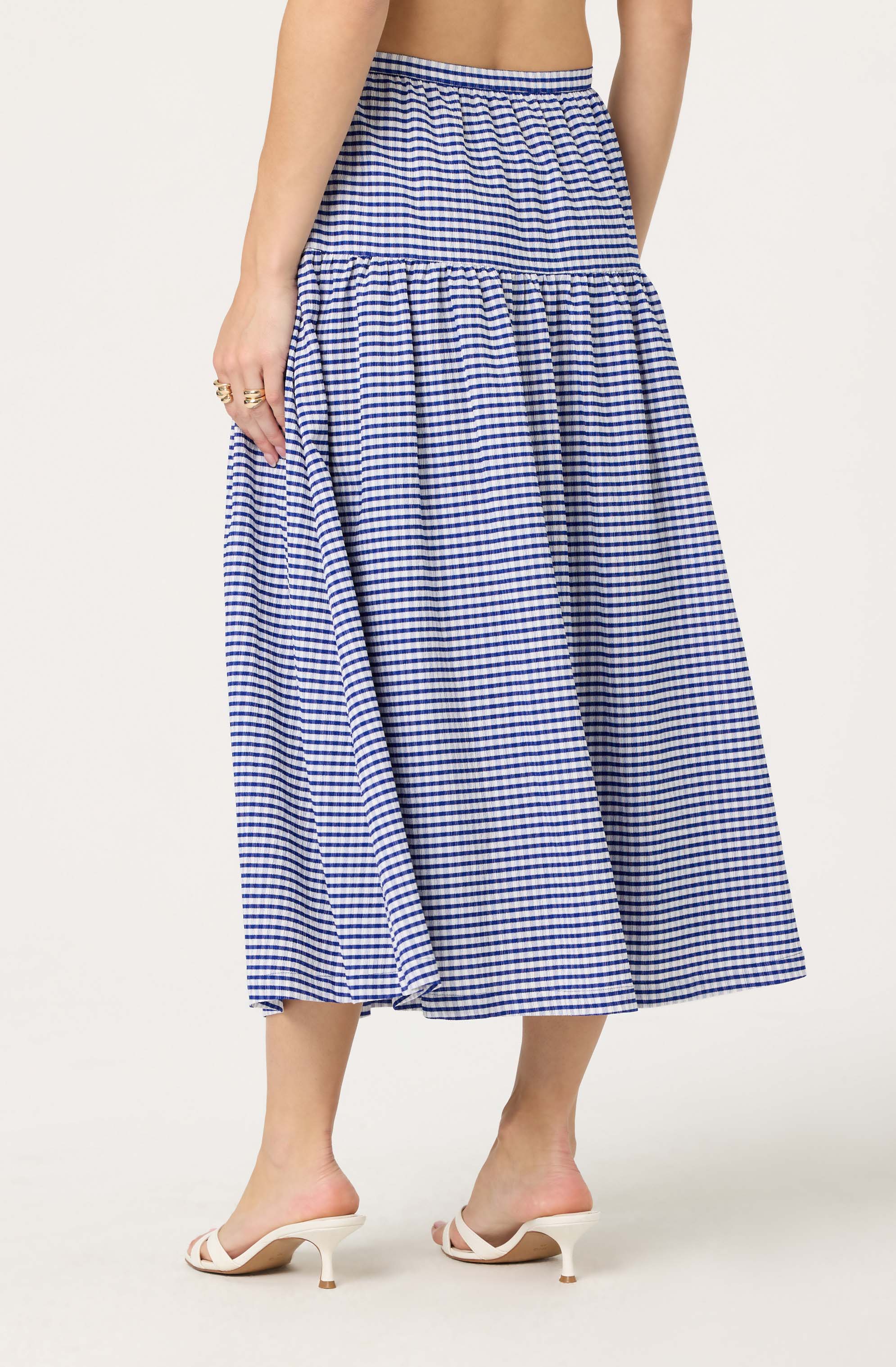 Drop Waist Gingham Midi Skirt、mySite、solidvoid