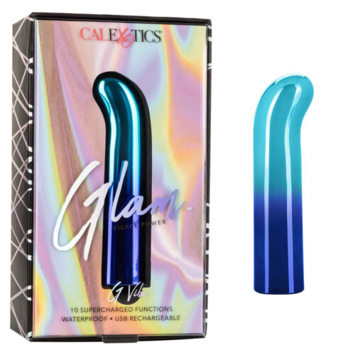 CalExotics Glam G Vibe Blue | Rechargeable G-Spot Vibrator | 10 Modes、mySite、bottomscart
