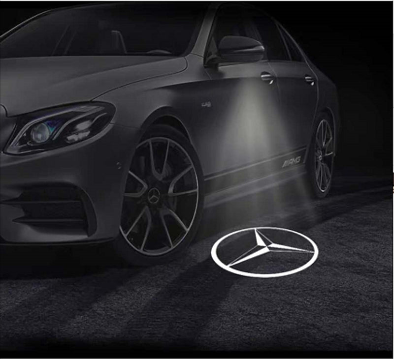 2x Mercedes-Benz Rectangle MIRROR LIGHT (PLUG&PLAY) 5 logos、mySite、nflplayoffbracketp