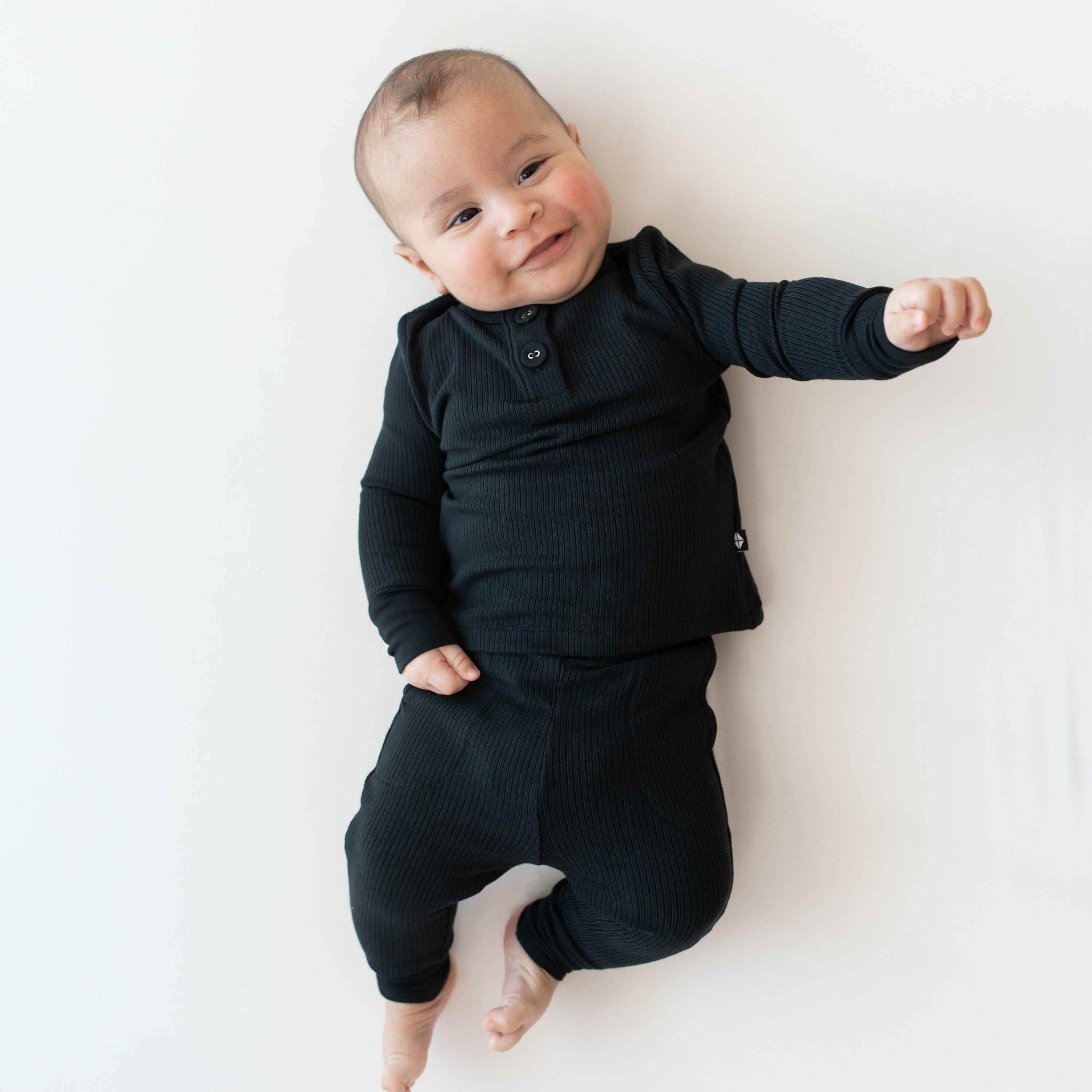  Ribbed Infant Henley Set in Midnight、mySite、layawaytickets