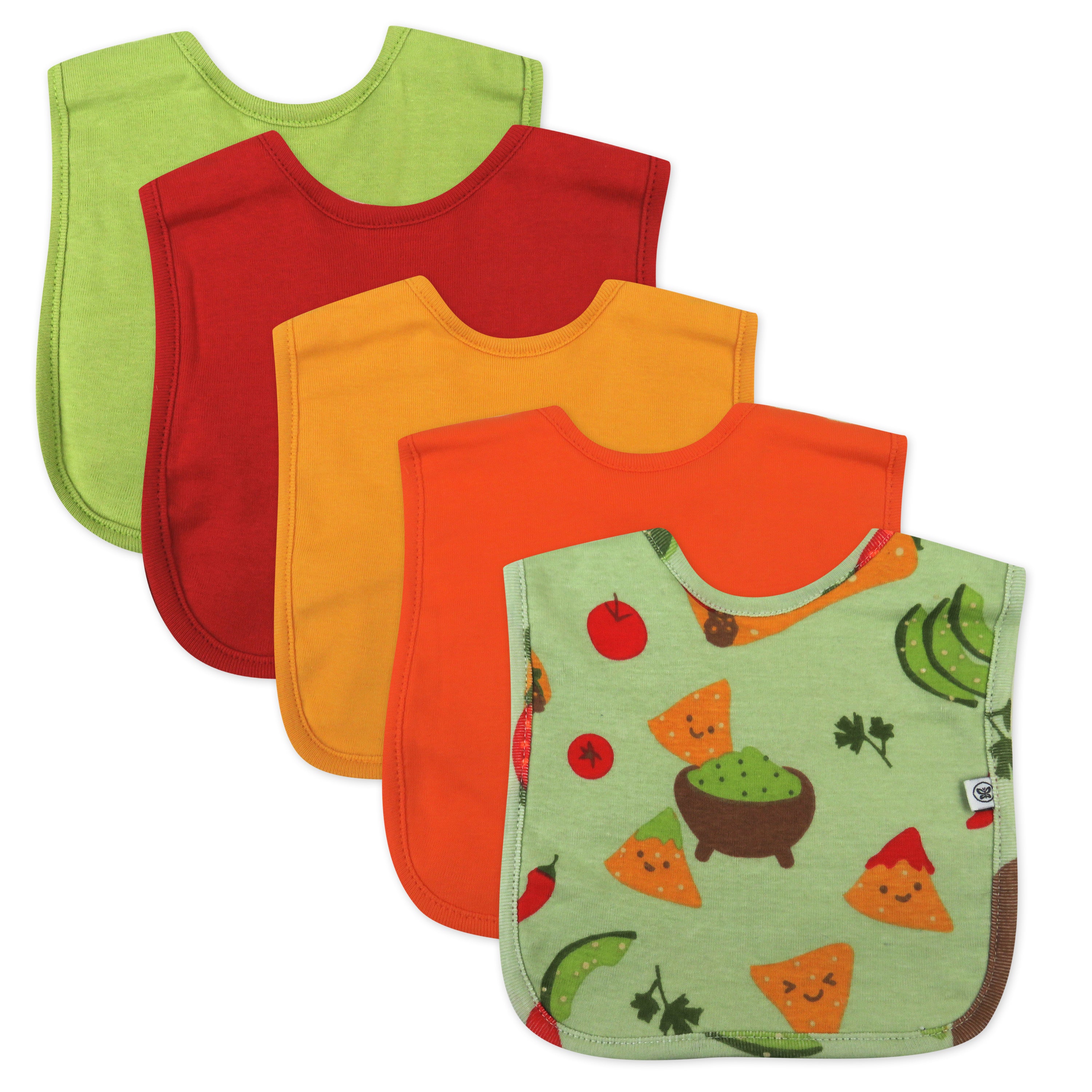  5-Pack Organic Cotton 4 in 1 Reversible Bibs、mySite、layawaytickets