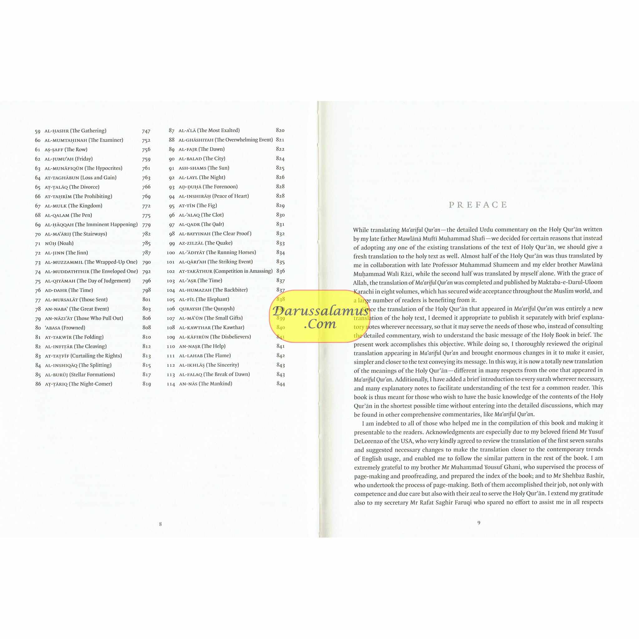 The Noble Qur’an,Meaning with Explanatory Notes By Mufti Muhammad Taqi Usmani、mySite、topwebapps