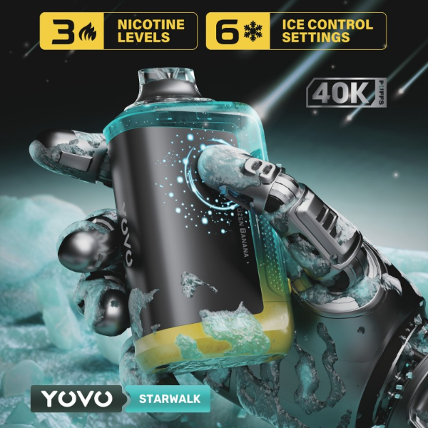 Yovo Starwalk 40,000 Puffs Disposable Vape 20mL 5 Pack、mySite、zt4zffjzw