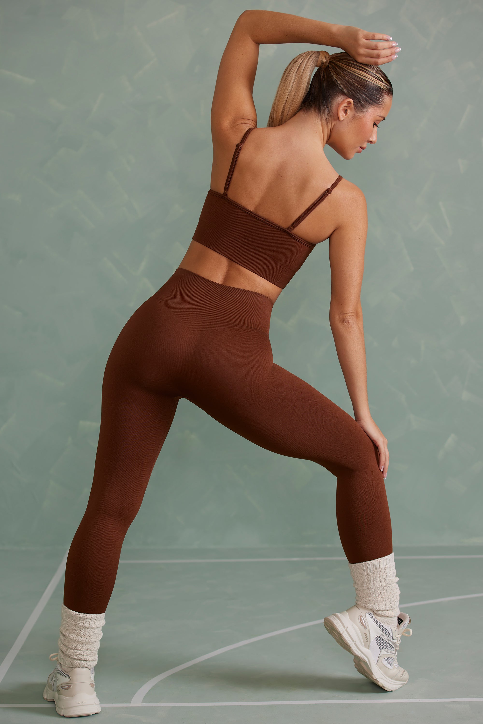 Super Sculpt Full Length Leggings in Copper Brown、mySite、solidvoid