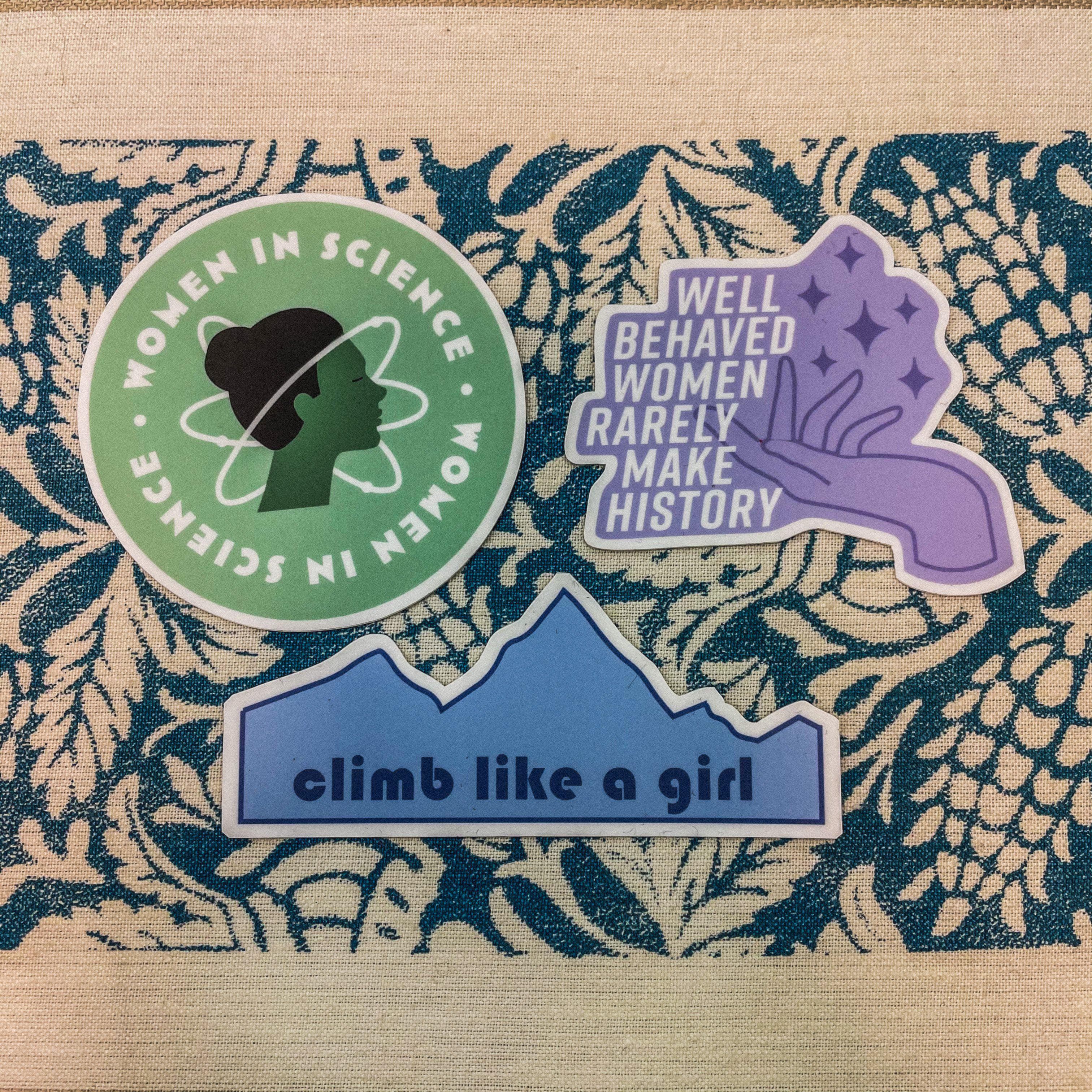  Women in Science Light Green Sticker、mySite、elrpsem3k