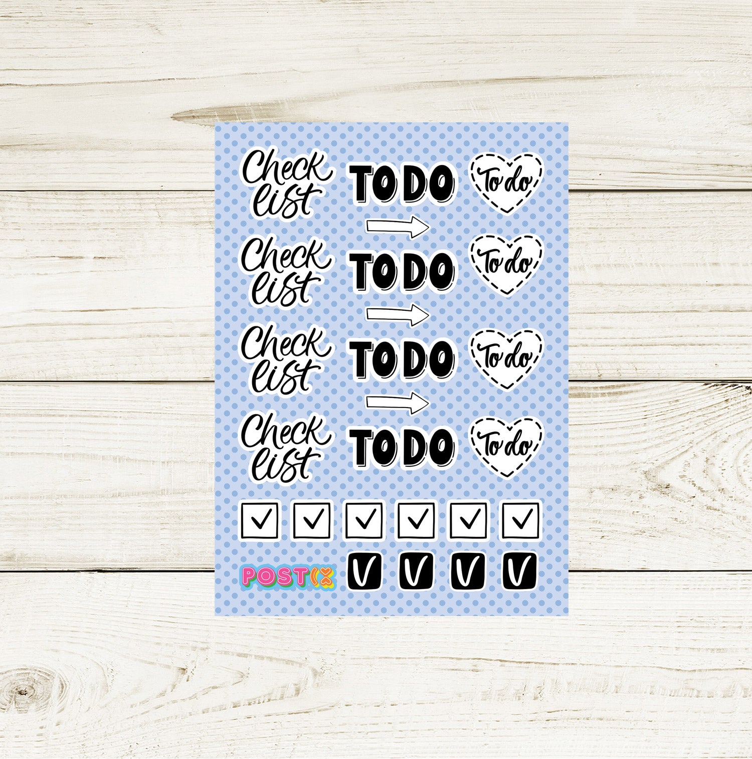  Mini To-Do Checklist Mini Sticker Sheet、mySite、ghnorth