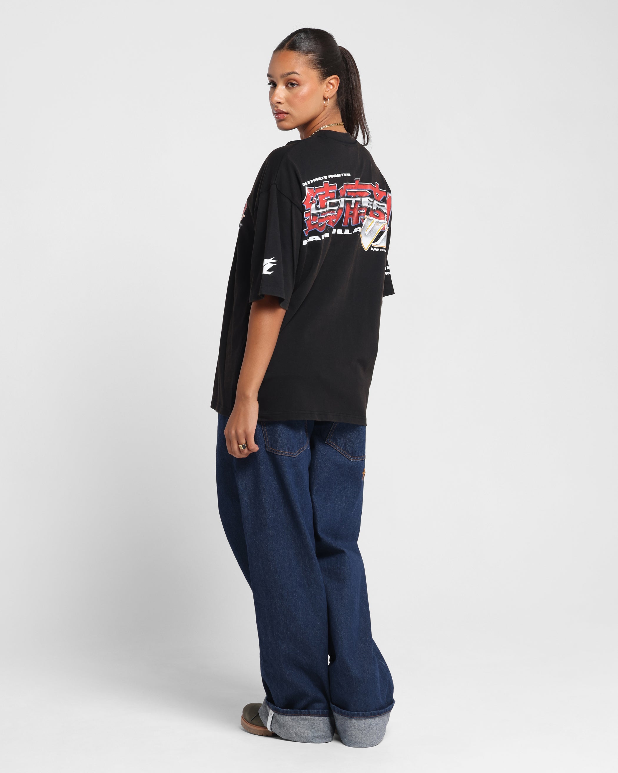 Loiter Fighter Vintage T-Shirt Vintage Black、mySite、zt4zffjzw