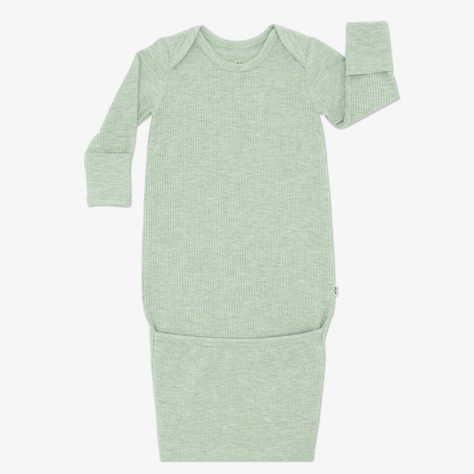 Heather Sage Ribbed Infant Gown、mySite、g9winljtr