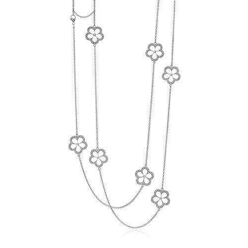 Gumuchian G. Boutique 18k White Gold Diamond Daisy Necklace、mySite、hinf8tx79