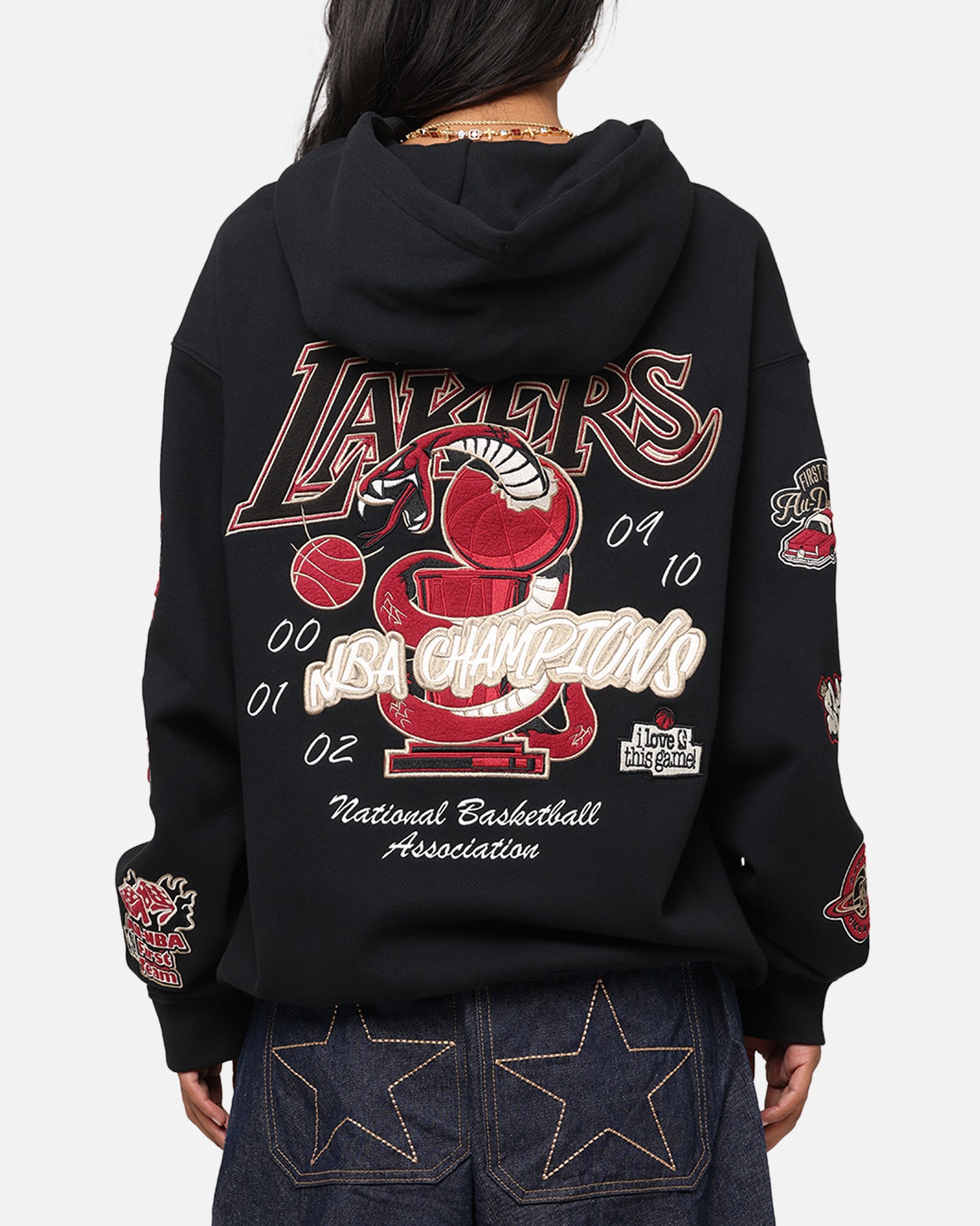 Mitchell & Ness LA Lakers First Team Gold Hoodie Faded Black、mySite、zt4zffjzw