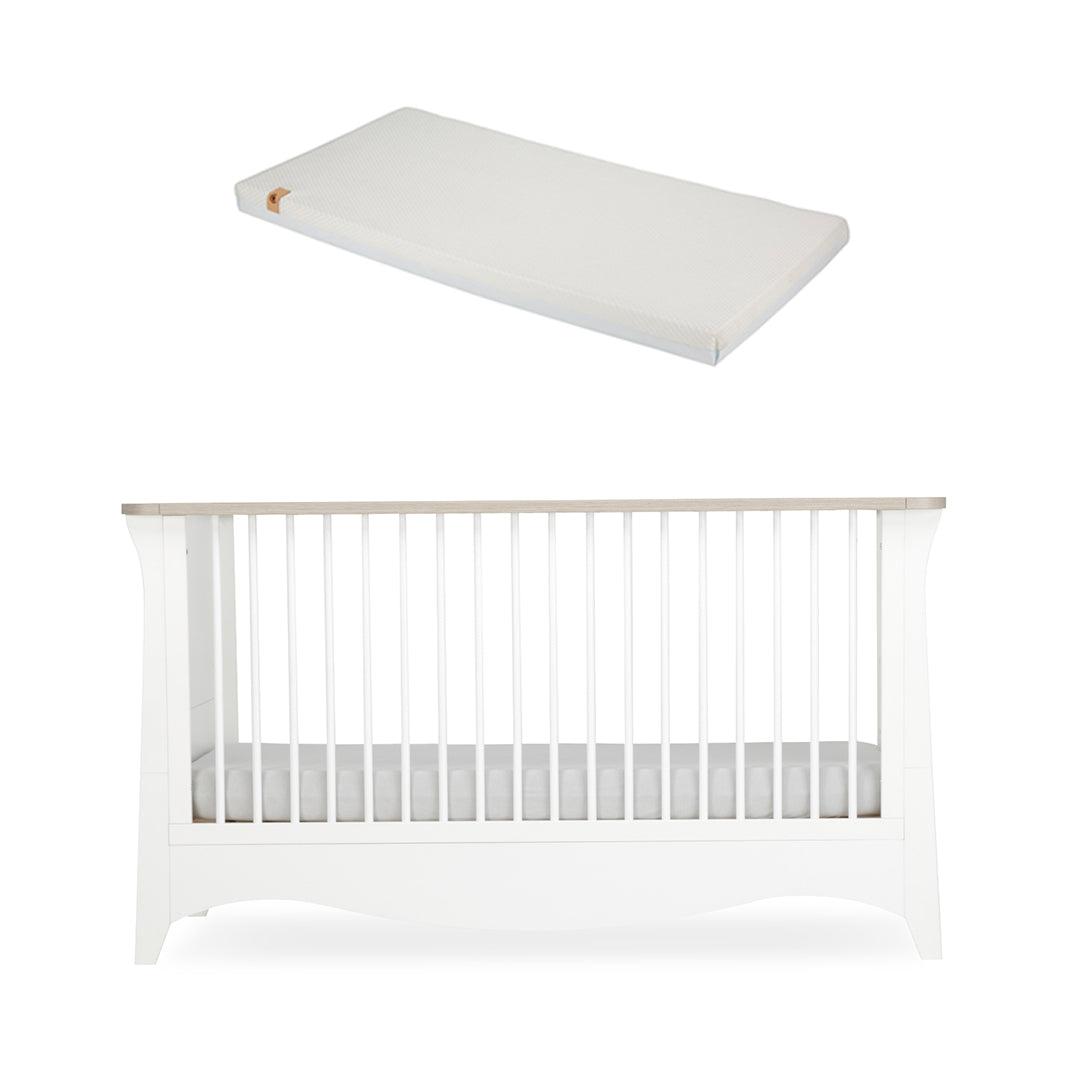  CuddleCo Clara Cot Bed - White/Ash、mySite、merchandisen