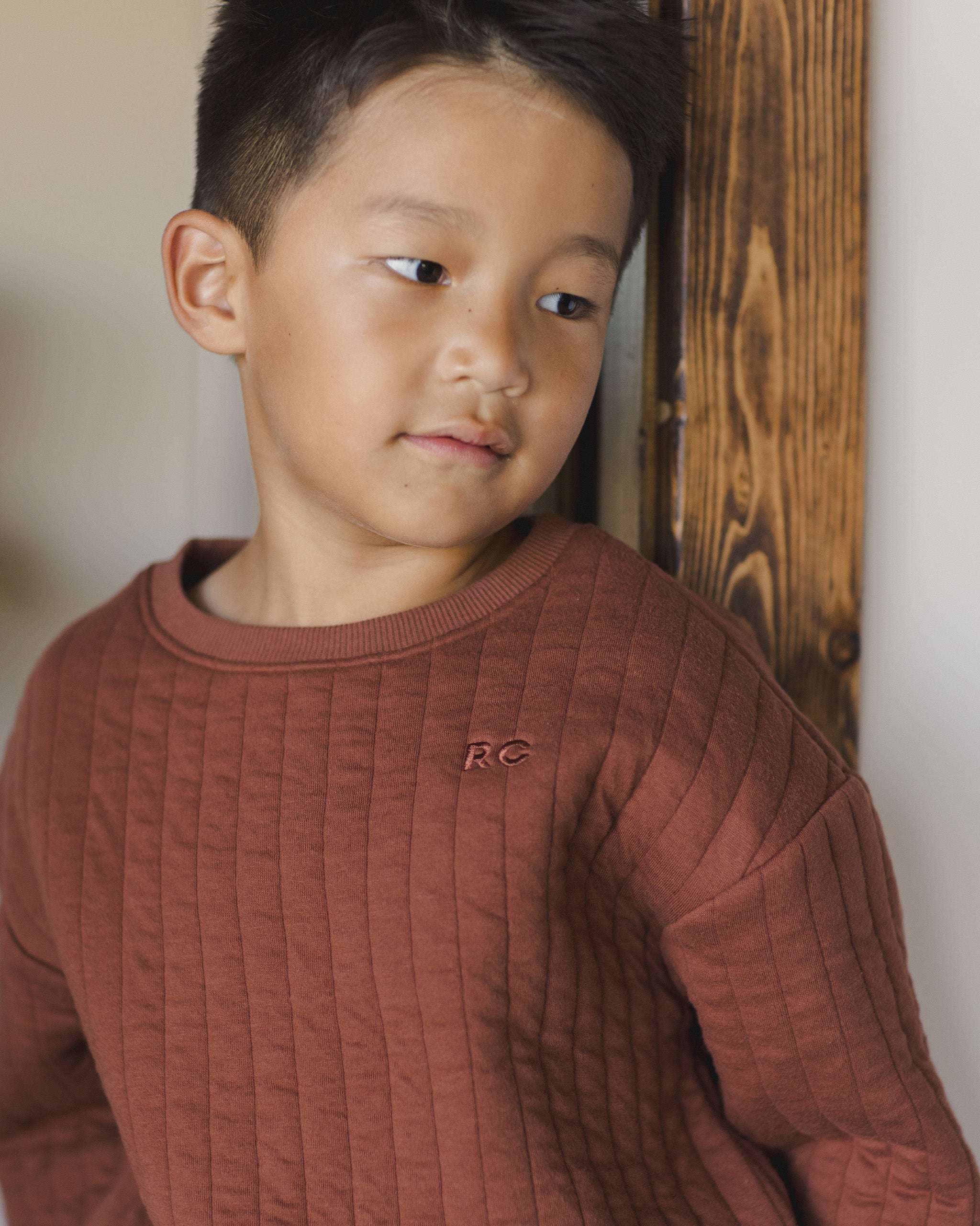  Quilted Sweatshirt || Brick、mySite、layawaytickets