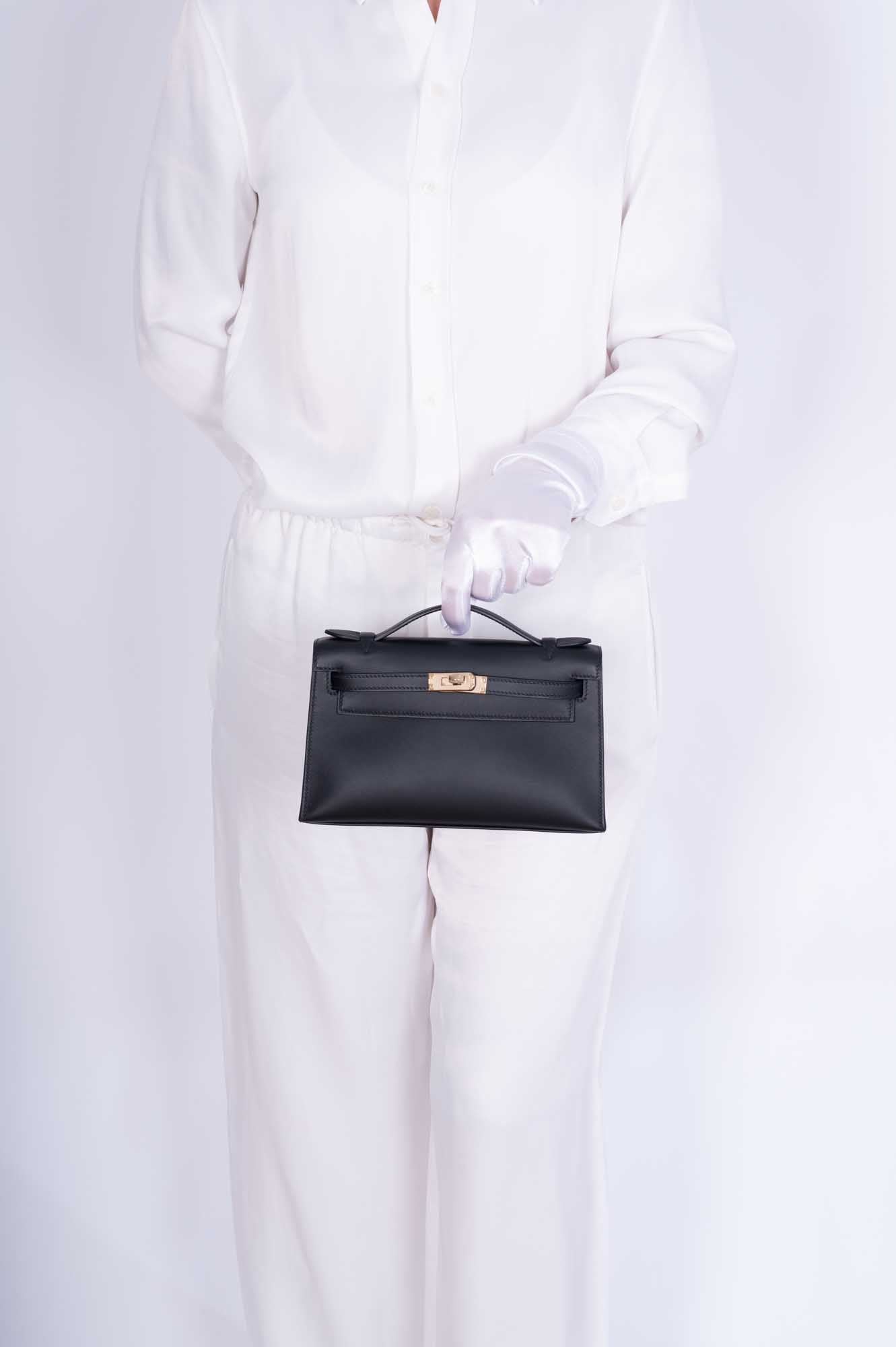 Hermès Kelly Mini Pochette Black Swift Permabrass Hardware、mySite、garminoutage.com