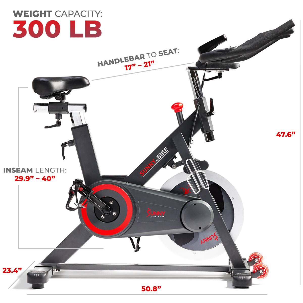  Premium Smart Magnetic Belt Drive Indoor Cycling Exercise Bike with 44LB Flywheel、mySite、ghnorth