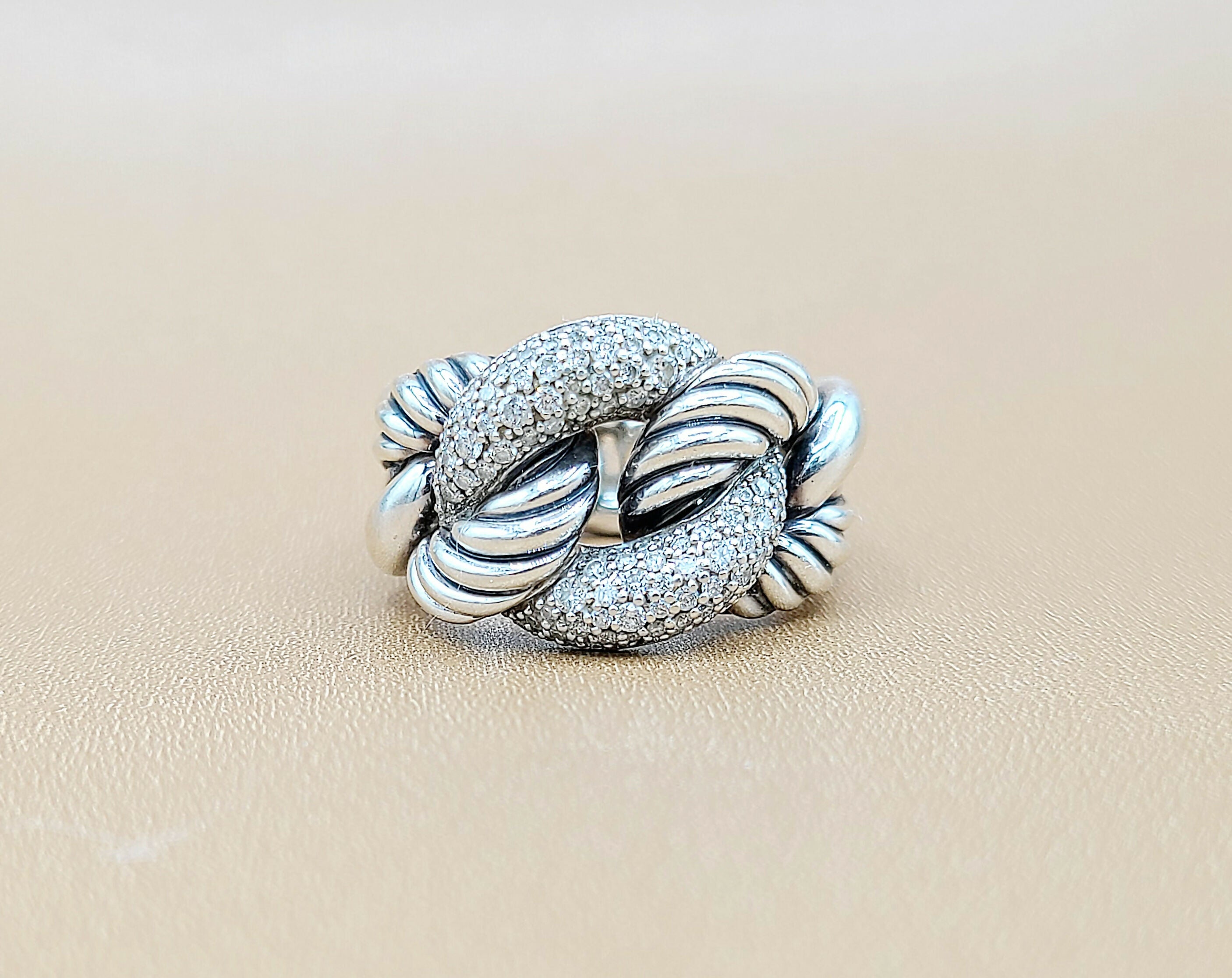 David Yurman Belmont Curb Link Ring Wide Diamond、mySite、hinf8tx79