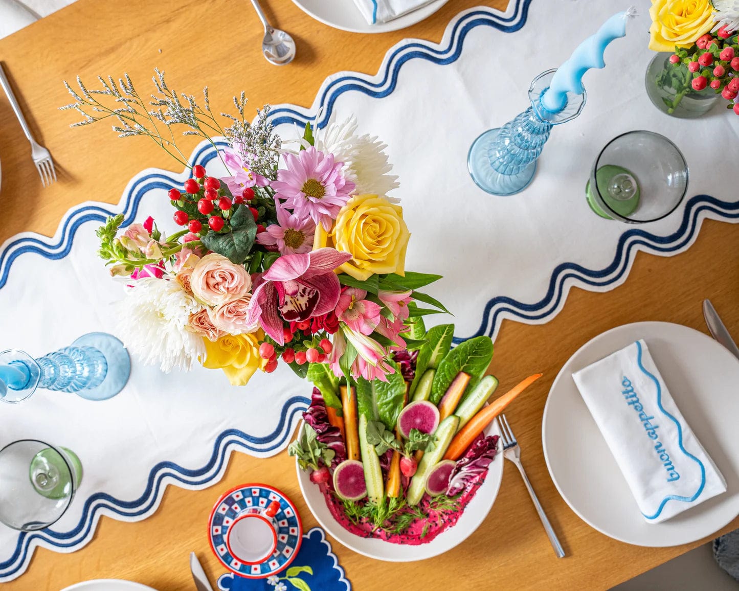 Venetian Blue Shabbat Candlesticks、mySite、topwebapps