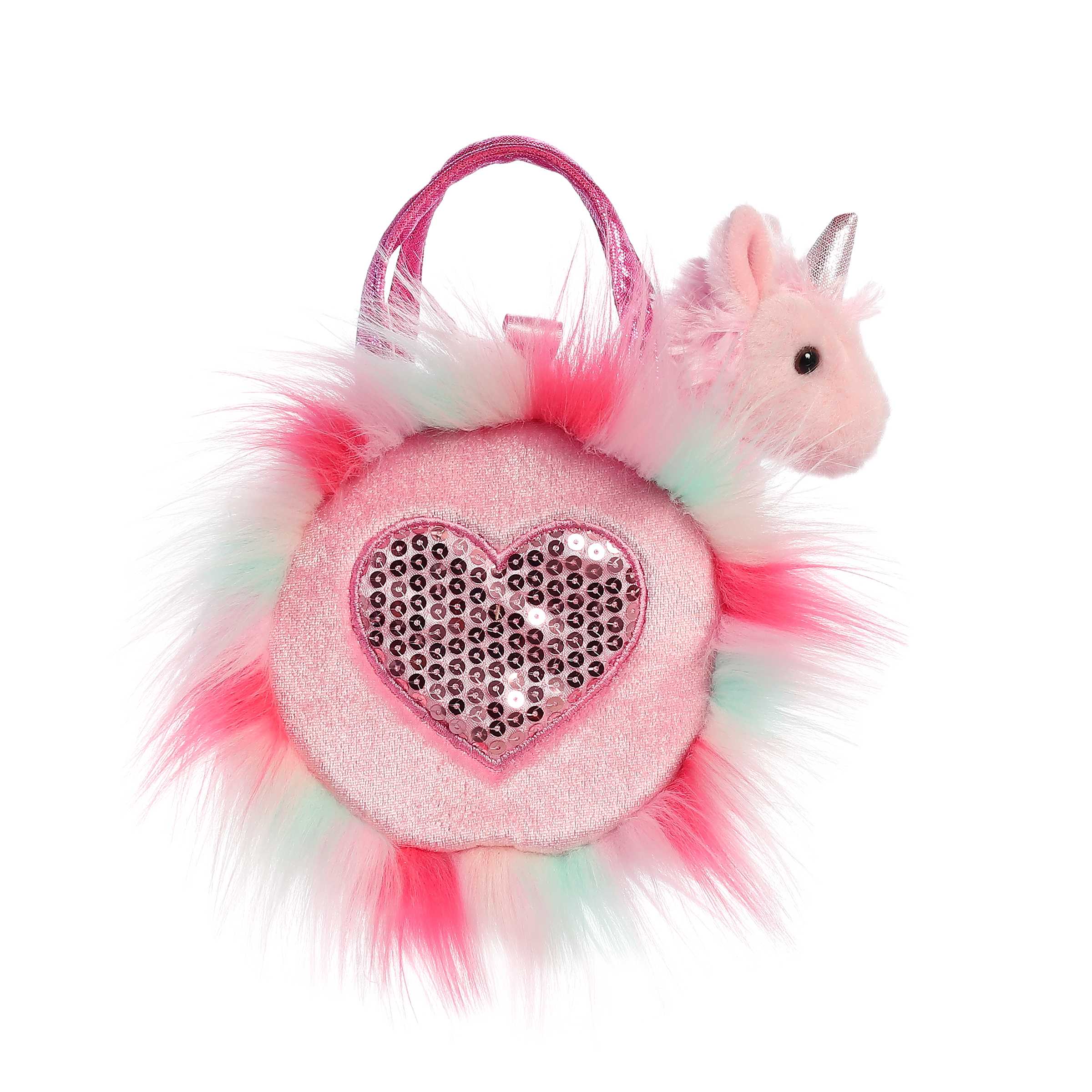 Aurora® - Fancy Pals™ - 5.5 Sparkle Heart Pink™ Llamacorn、mySite、g9winljtr