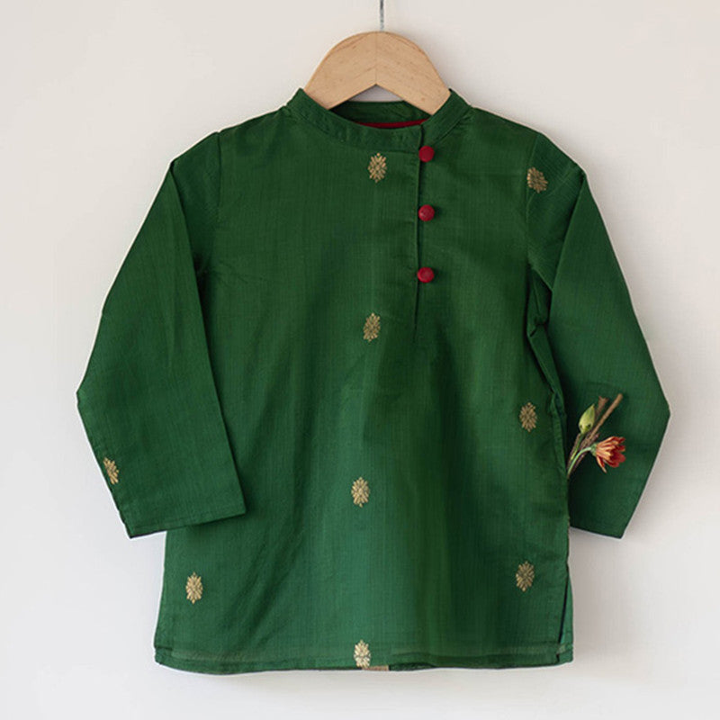 Cotton Ethnic Kurta For Boys | Tulsi Green、mySite、camillekostekn
