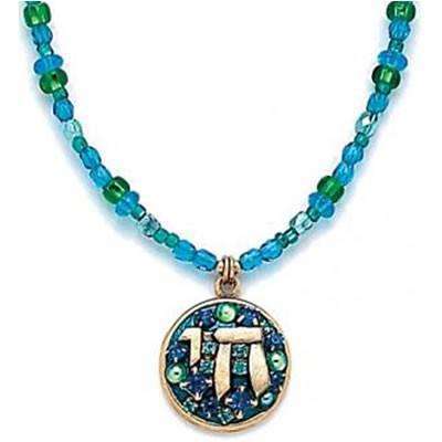 Michal Golan Cool Blues Chai Necklace、mySite、topwebapps