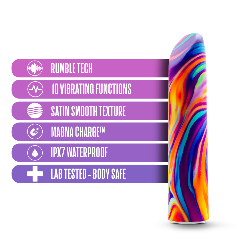 Limited Addiction By Blush® | Psyche Power Vibe Rainbow Vibrator with Powerful RumboTech™ Technology、mySite、bottomscart