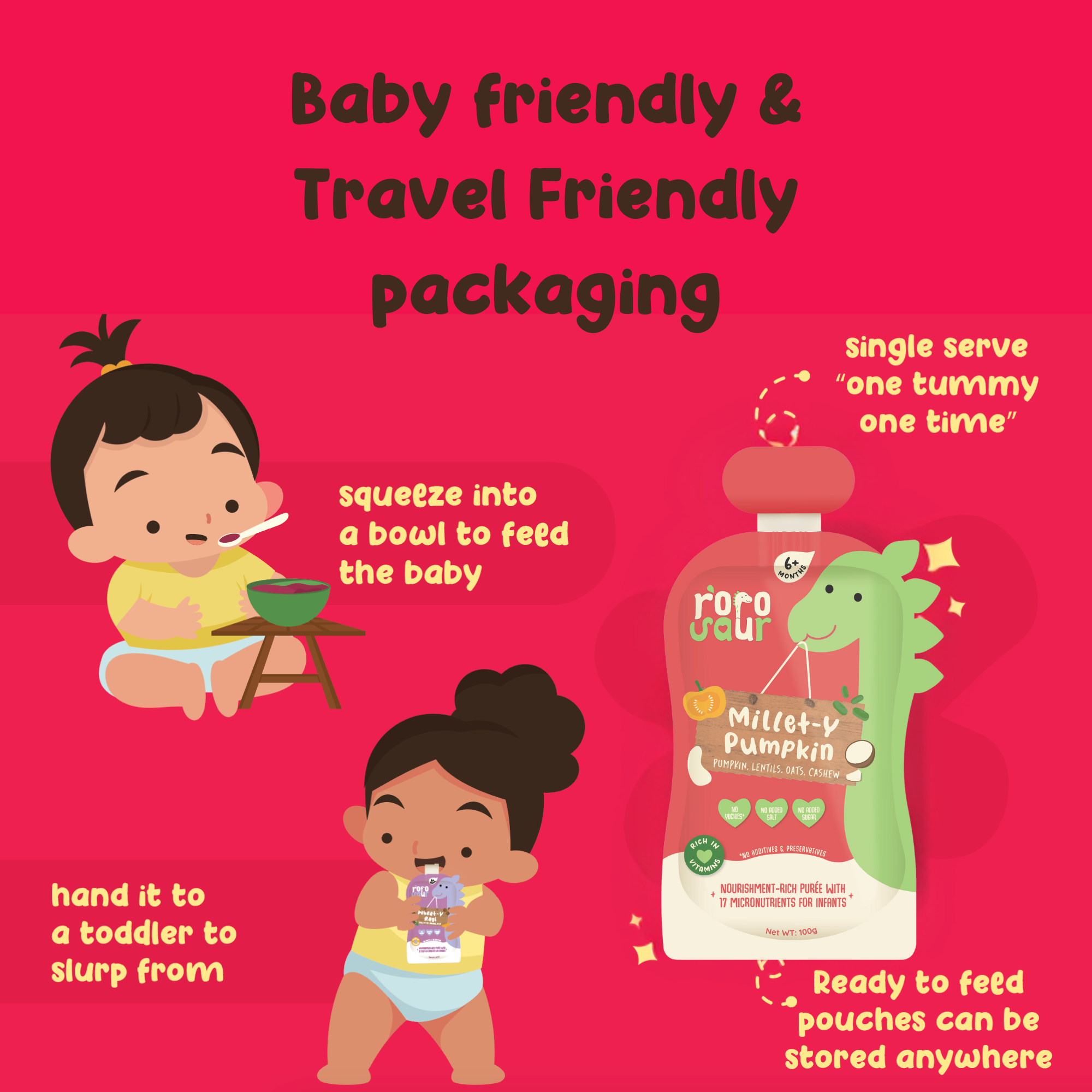 Baby Food | Kids Healthy Snacks | Multi Millets Puree | Millet-Y Pumpkin | 100 g、mySite、camillekostekn