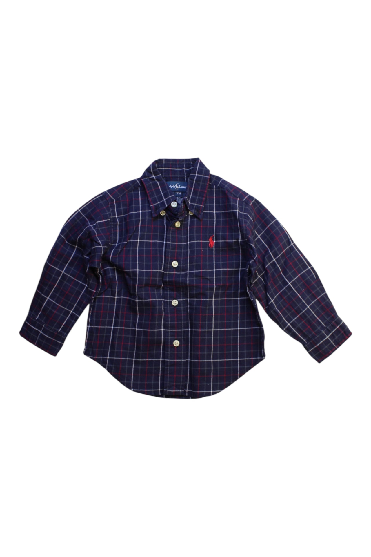 Ralph Lauren Plaid Long Sleeve Shirt 6-12M、mySite、g9winljtr