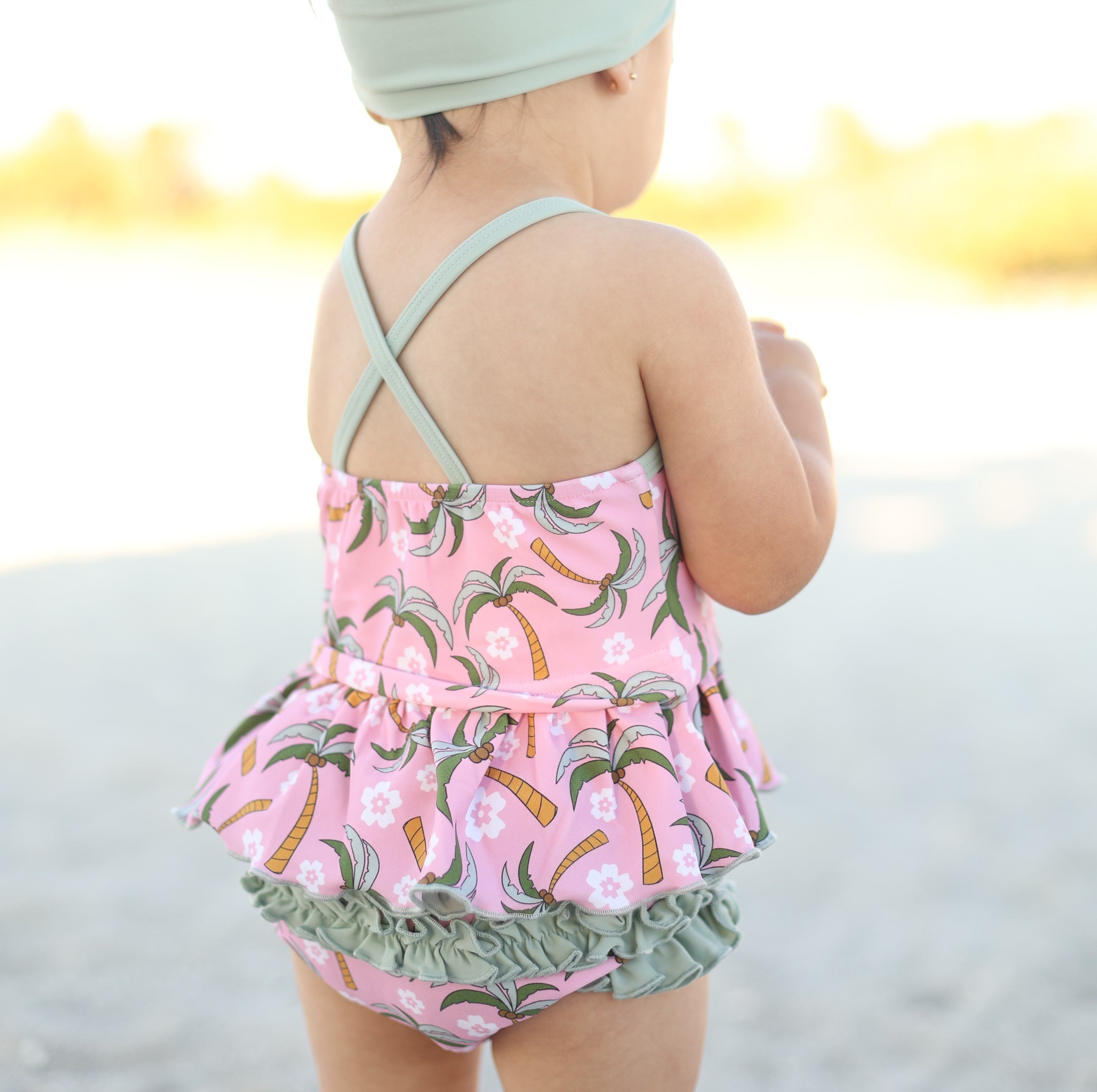  Two Piece Strappy Tankini with Ruffle Bottom | Palm Party、mySite、layawaytickets