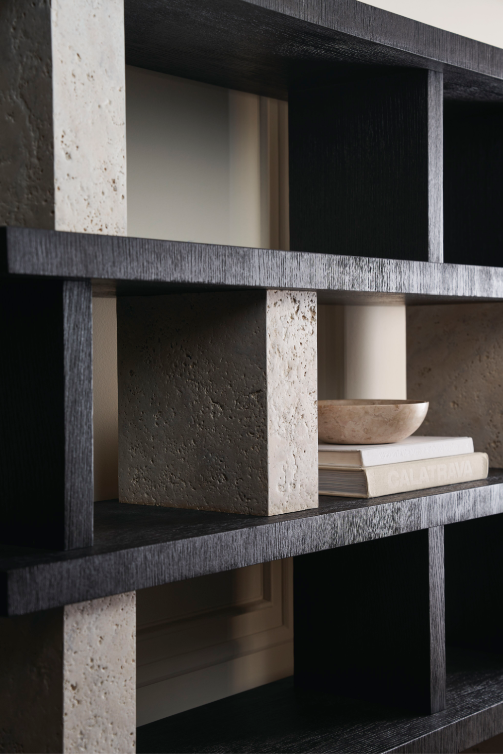 Travertine Bookshelf | Caracole Contrast、mySite、neckold