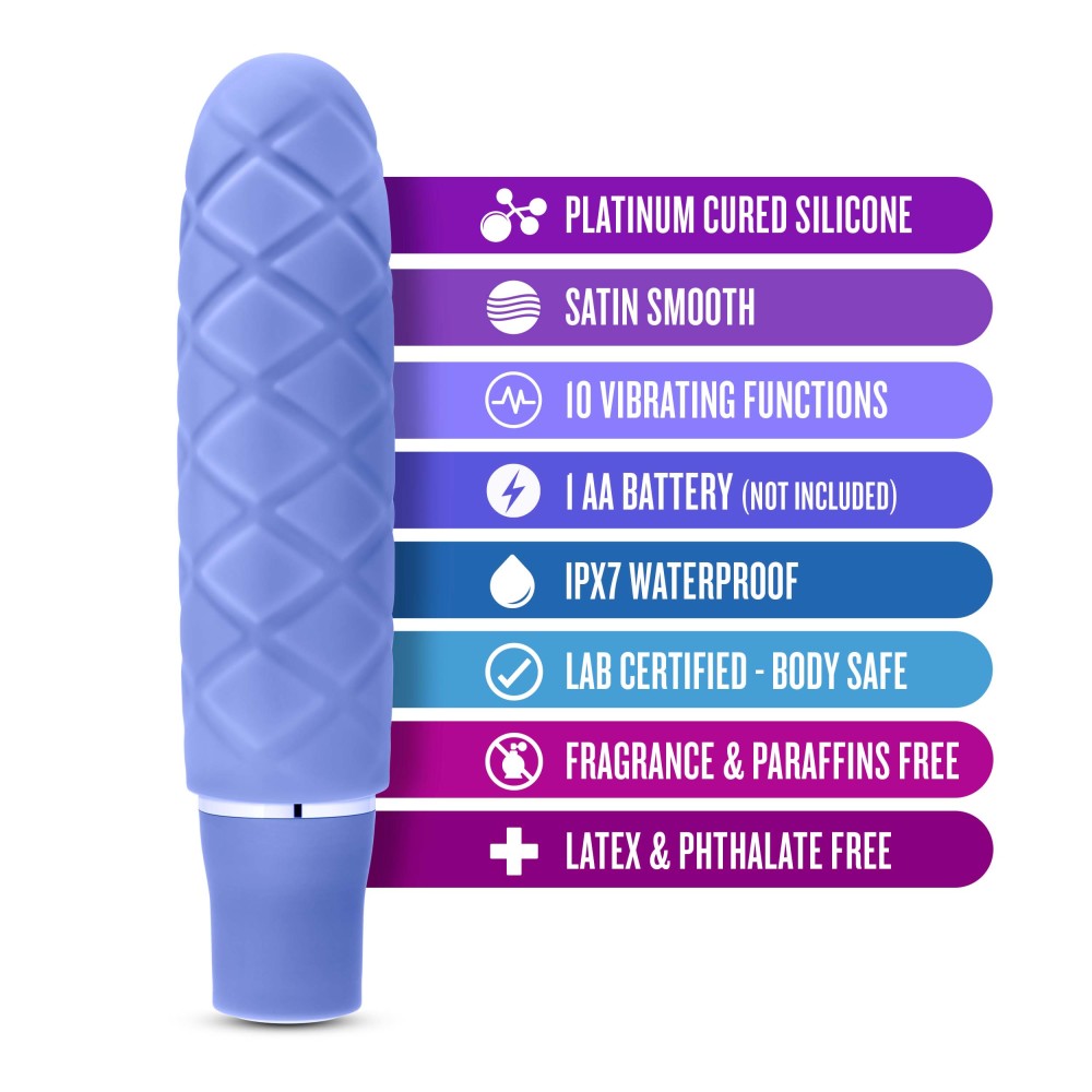 Luxe By Blush® | Cozi Periwinkle 4.75-Inch Vibrating Mini Vibrator、mySite、bottomscart