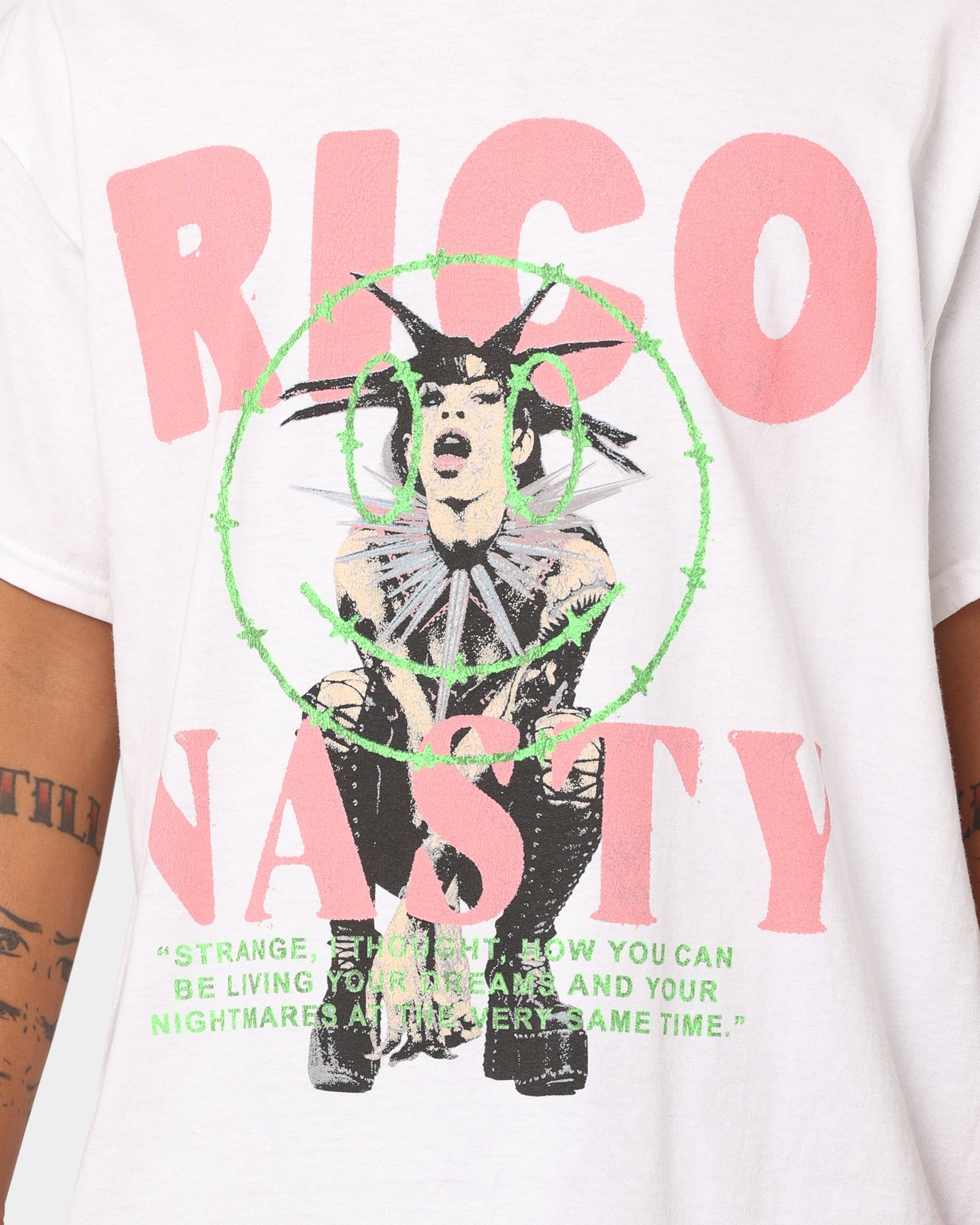 Rico Nasty Strange Thought T-Shirt White、mySite、zt4zffjzw