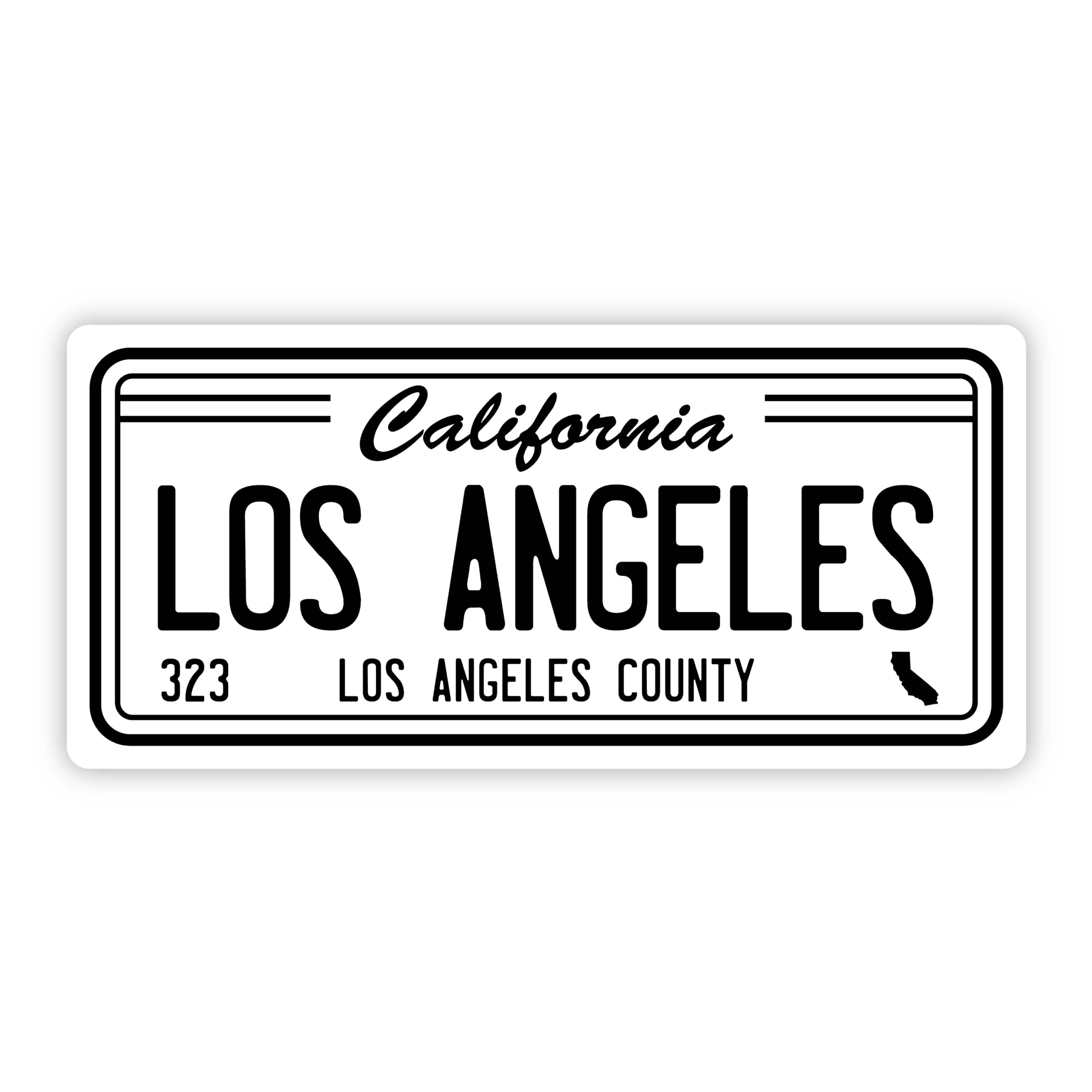  Los Angeles California 323 Bumper Sticker (5 inch)、mySite、ghnorth