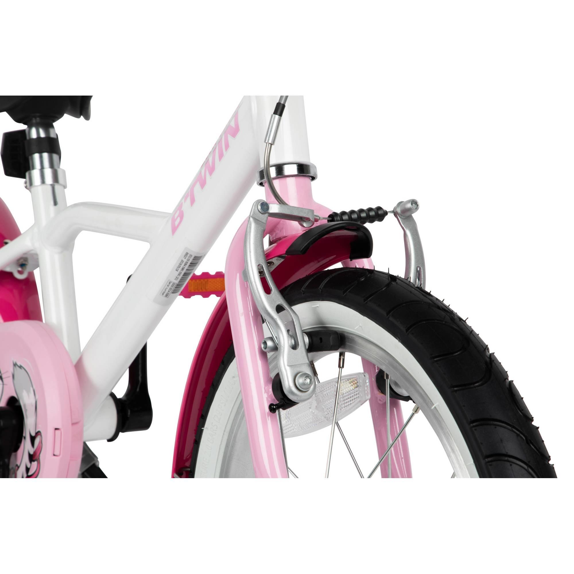 Btwin HYC500 Girls' Hybrid Bike 16 Kids' 3'7 to 4'0